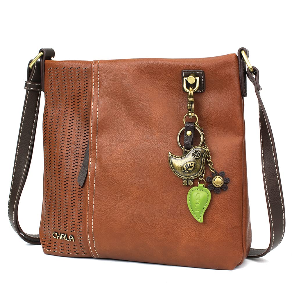 CHALA Stylish Laser Cut Crossbody Bag - Faux Leather Purse for Women - Perfect for Work, Travel & Everyday Use