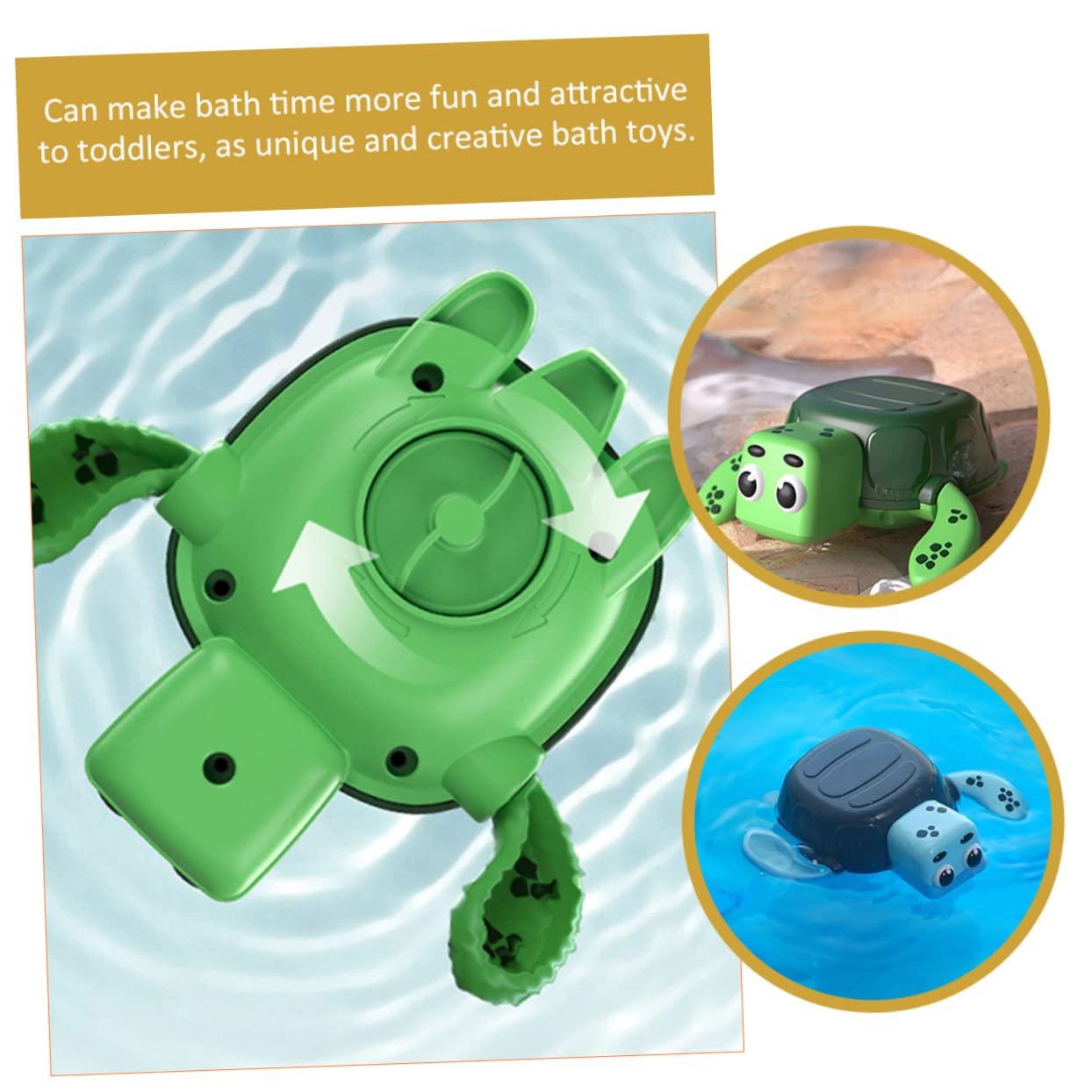 UPKOCH 3-Piece Kids Bath Toys Set - Fun Water Play Bathtub Toys for Toddlers & Babies - BPA-Free Plastic Floating Toys for Bathtime, Pool & Beach Play