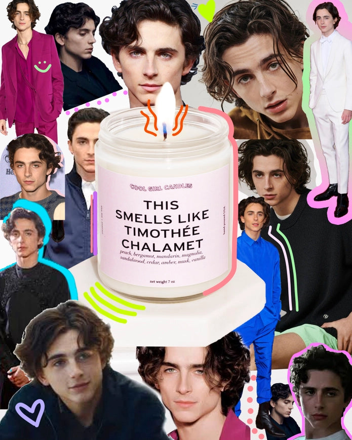 Timothee Chalamet Scented Candle - Luxury Soy Wax Candle with Premium Fragrance for Home, Office & Relaxation - Perfect for Gifts, Meditation & Romantic Ambiance
