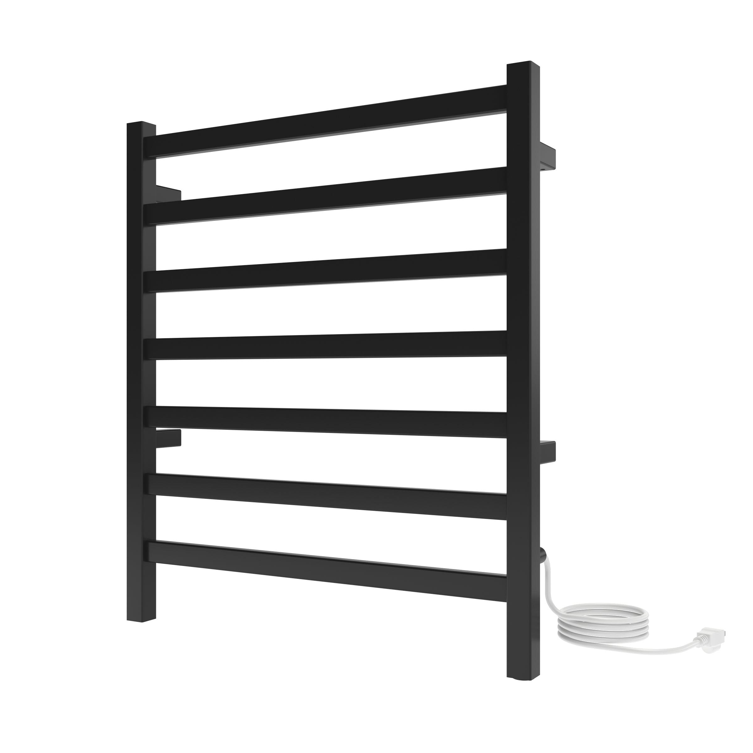 Kontour Square Plug-In or Hardwired Towel Warmer - 24W x 27H - Perfect for Bathroom, Spa & Luxury Home Heating