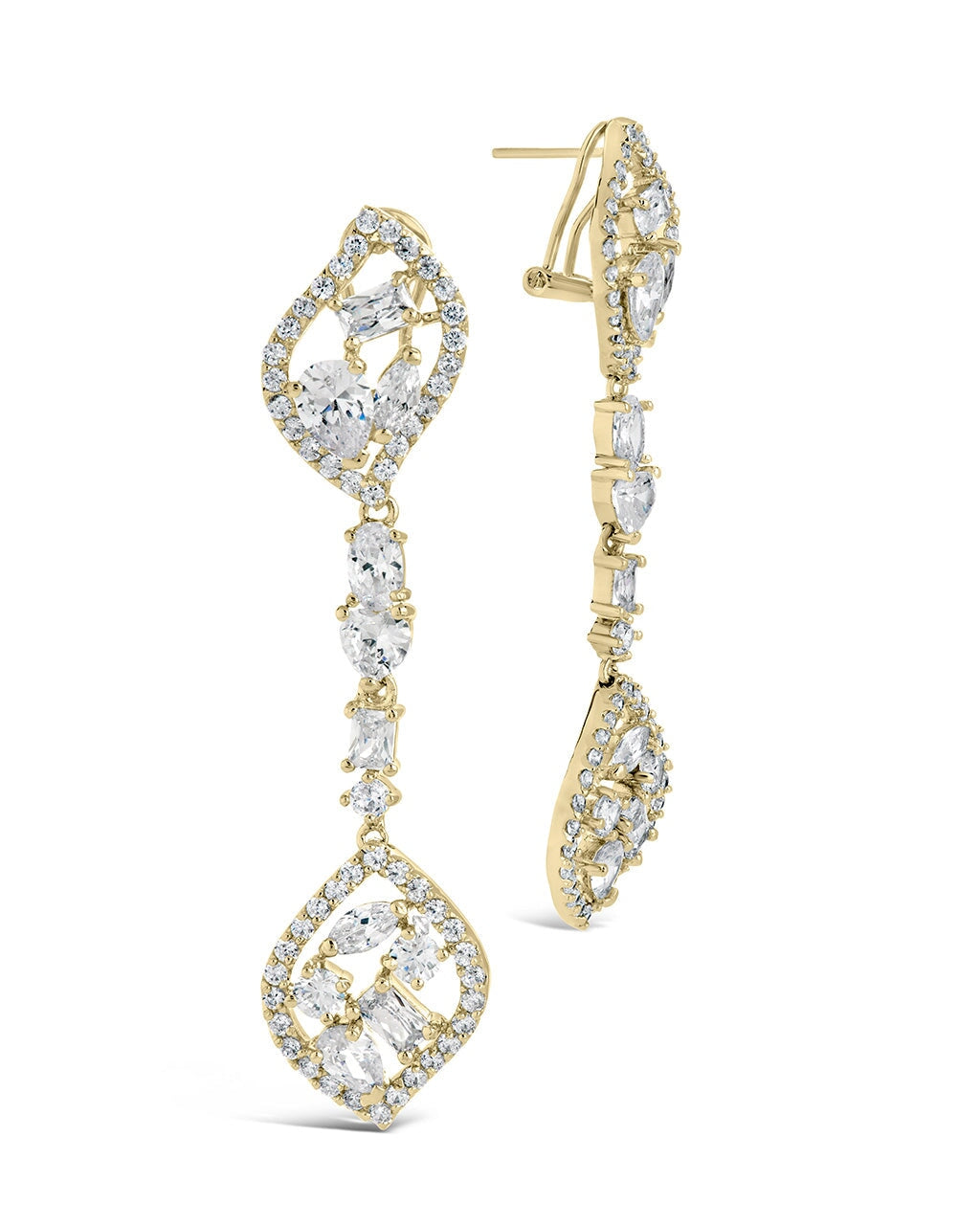 Mariah CZ Drop Earrings for Women - Sparkling Cubic Zirconia Dangle Earrings - Perfect for Parties, Weddings & Evening Events