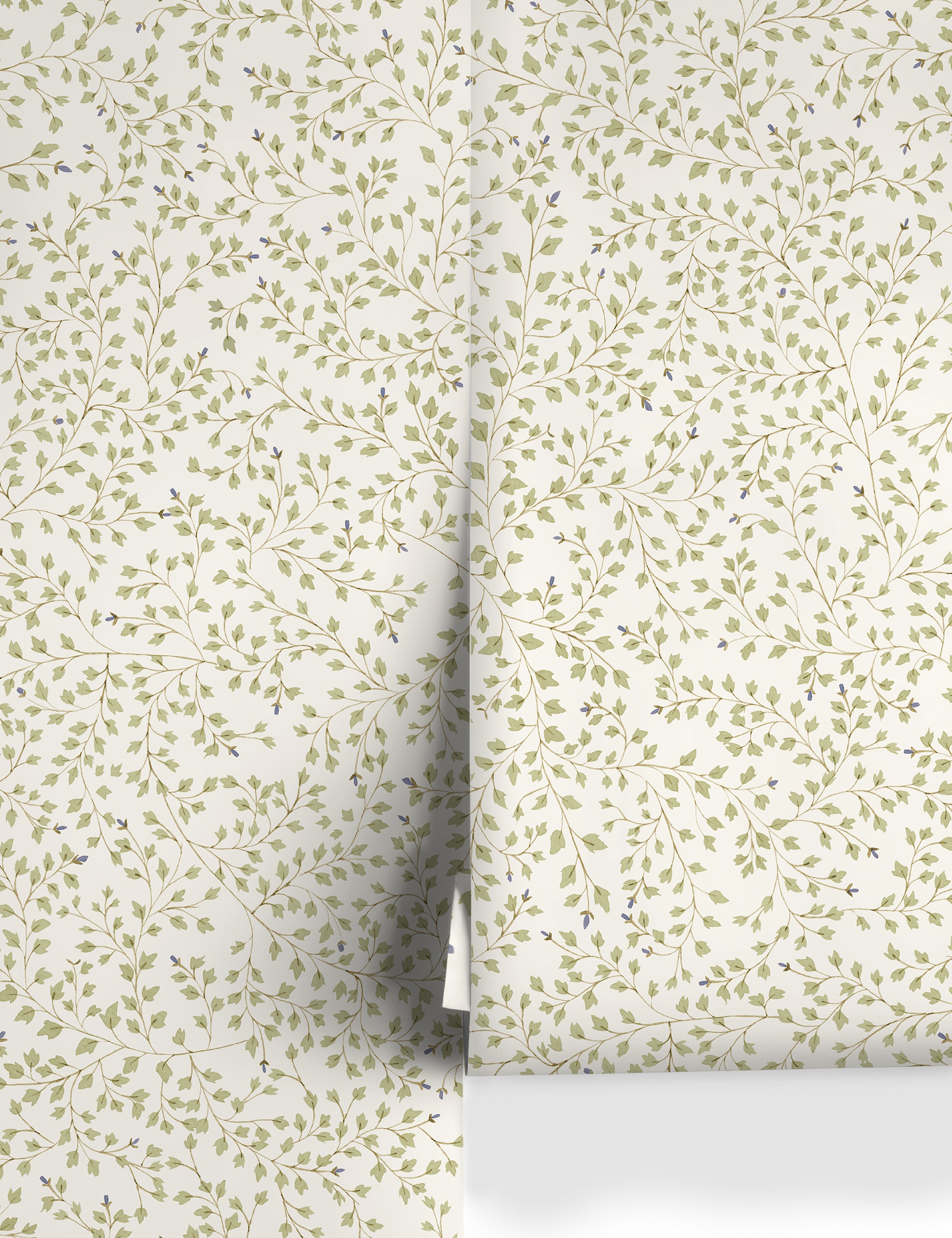 Rylee + Cru Dainty Leaves Wallpaper - Botanical Peel and Stick Wallpaper for Nursery, Bedroom & Home Decor