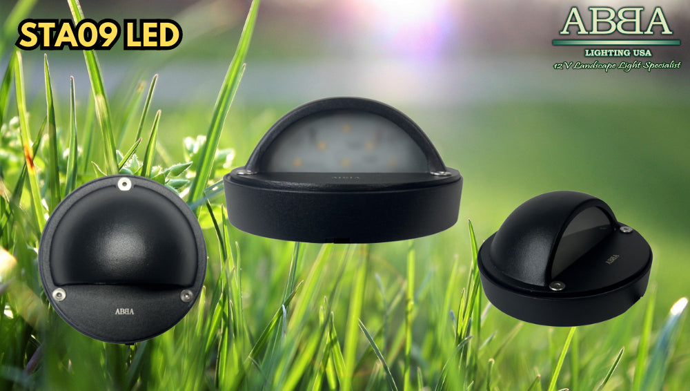 STA09 4x/8x/12x Pack 3W Integrated LED Round Aluminum Deck Light - Surface Mount Low Voltage Landscape Lighting - 3000K/5000K Warm White/Daylight - Perfect for Patio, Garden, Pathway, and Outdoor Stair Lighting