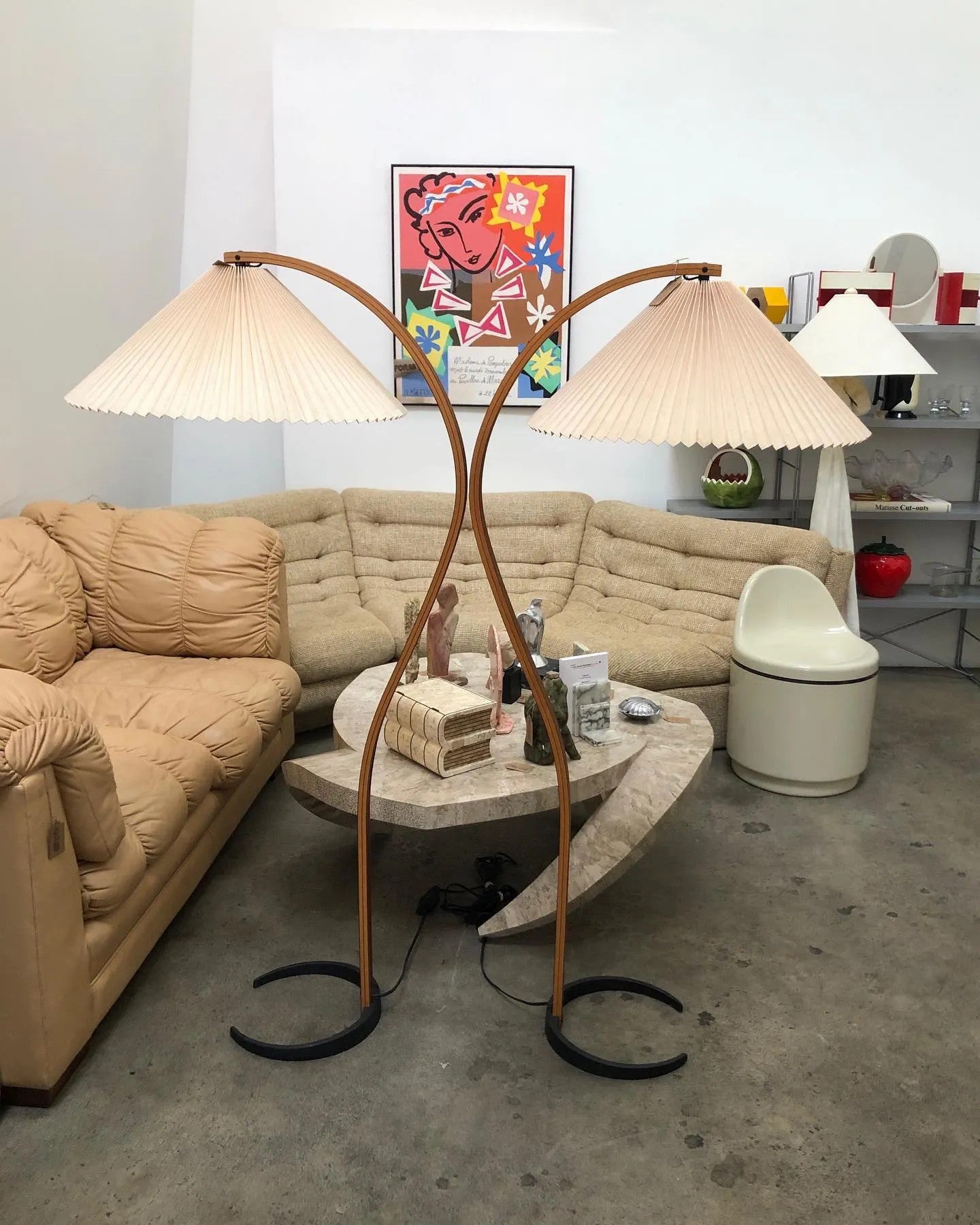 Modern Caprani Floor Lamp - Adjustable LED Standing Light for Living Room, Bedroom & Office - Warm White & Cool White Dimmable Lighting - Perfect for Reading, Relaxing & Decor
