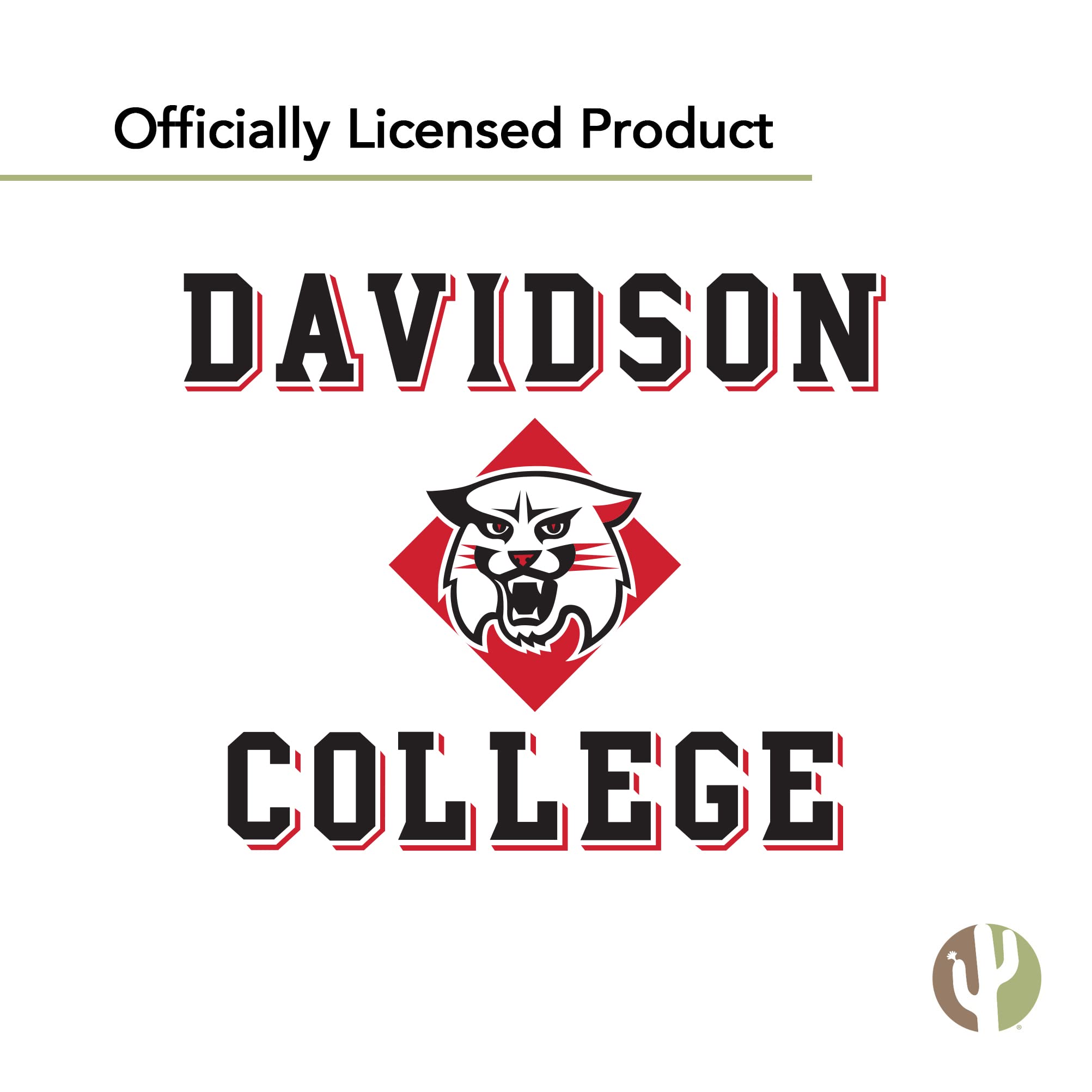 Davidson College Wildcats Vinyl Decals - Desert Cactus Stickers for Laptop, Water Bottle, Car & Scrapbook | Durable T1 Decal | Perfect for School Spirit, College Gifts & Fan Accessories