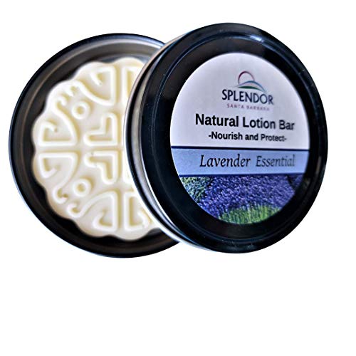 Lavender Essential Oil Massage Lotion Bar for Hair, Skin, Nails, Hands & Feet - Deep Moisturizing & Relaxing Aromatherapy | Perfect for Spa, Self-Care & Gift Giving
