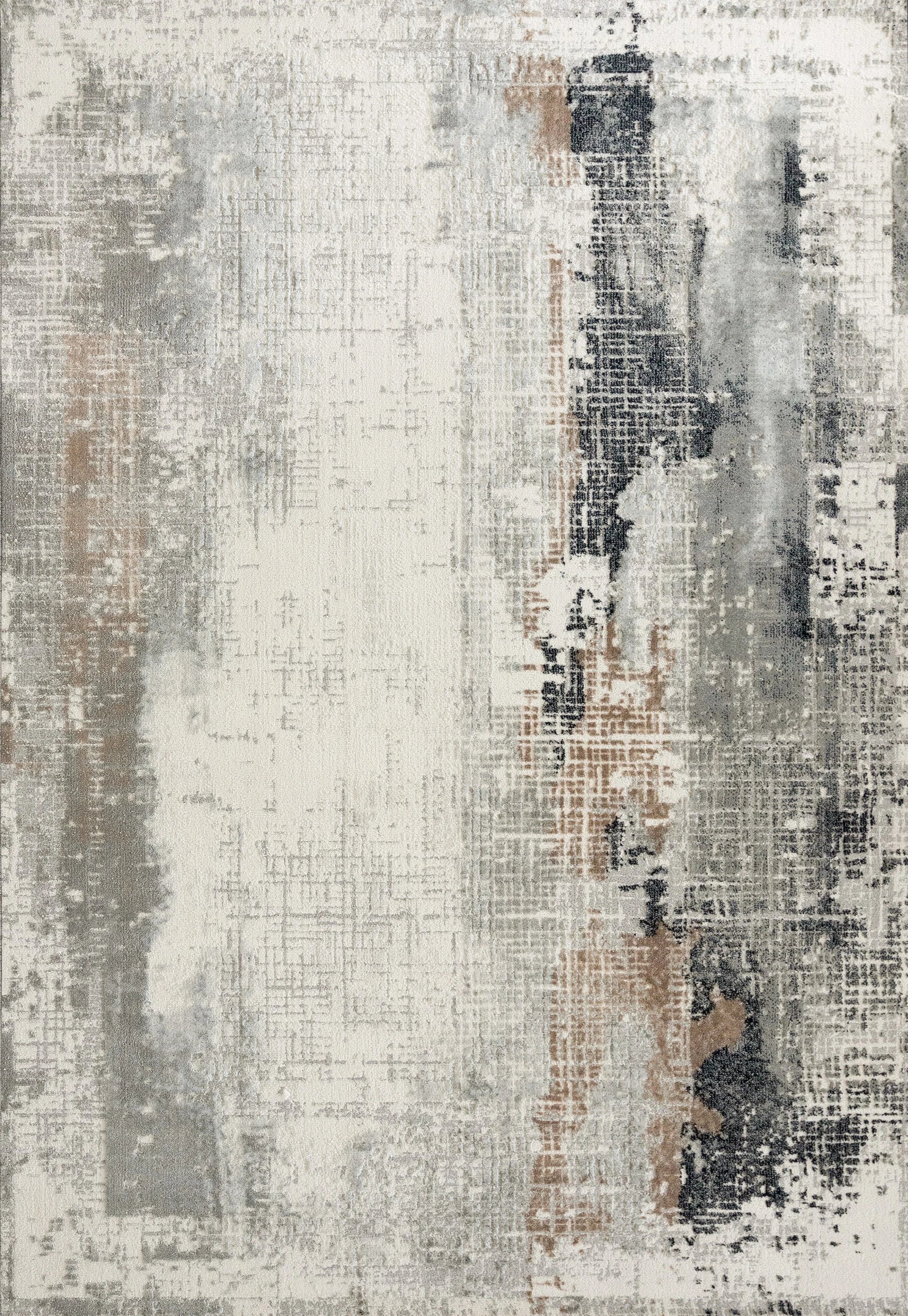 3D Abstract Textures High Pile Tufted Rugs - Soft Plush Carpet with Geometric Relief Design for Living Room, Bedroom & Office Decor