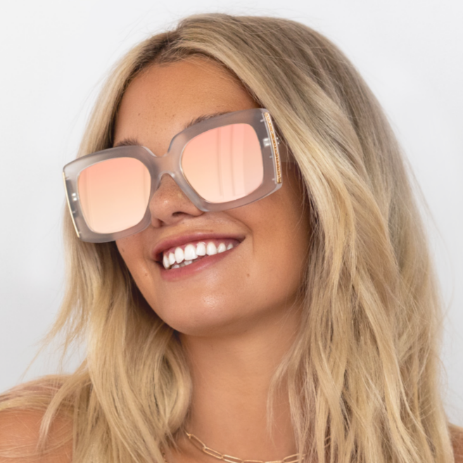 Bardot Rose Gold Prescription Glasses - Stylish & Comfortable Eyewear for Women & Men | Perfect for Reading, Work & Everyday Use