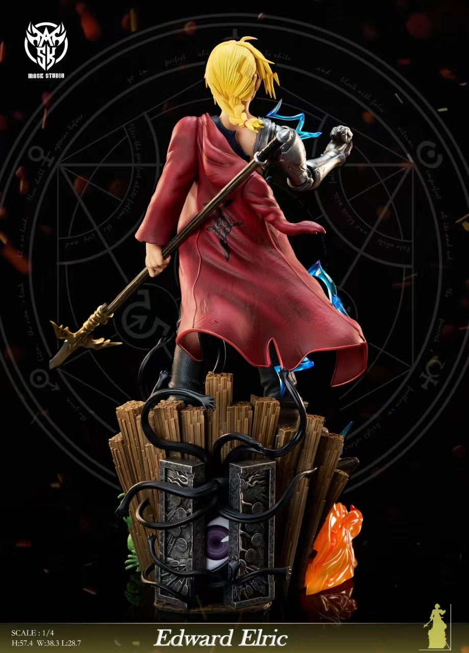 Mask Studio Fullmetal Alchemist Edward Elric Cosplay Mask - Anime Convention Costume Accessory for Halloween & Comic Con