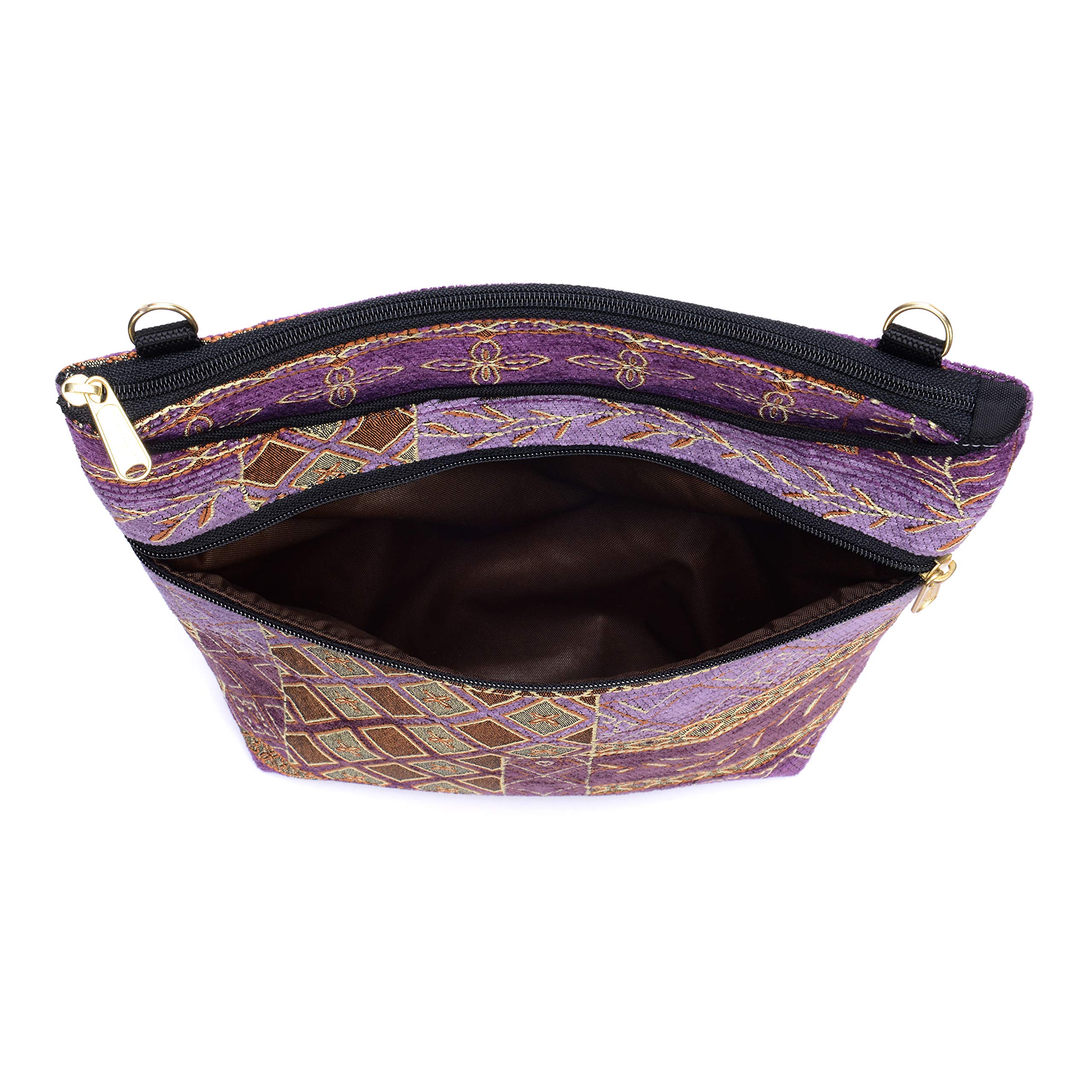 Danny K. Women's Tapestry Crossbody Bag - Handmade in USA Boho Purse for Women | Perfect for Travel, Shopping & Everyday Use