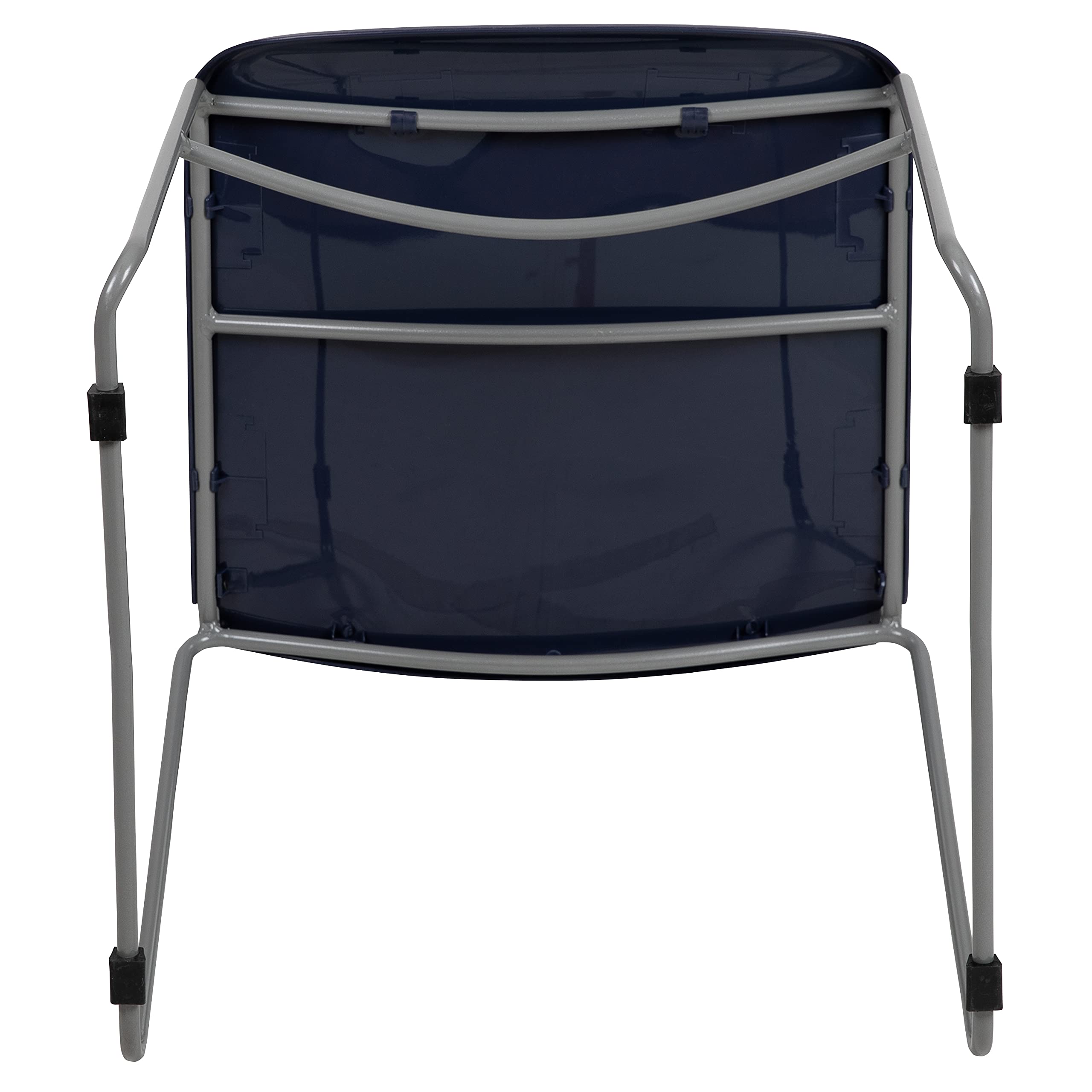 5 Pack Navy Blue Ultra-Compact Stackable School Chairs - Office Guest Chairs, Student Chairs for Classroom, Dormitory & Conference Room Use