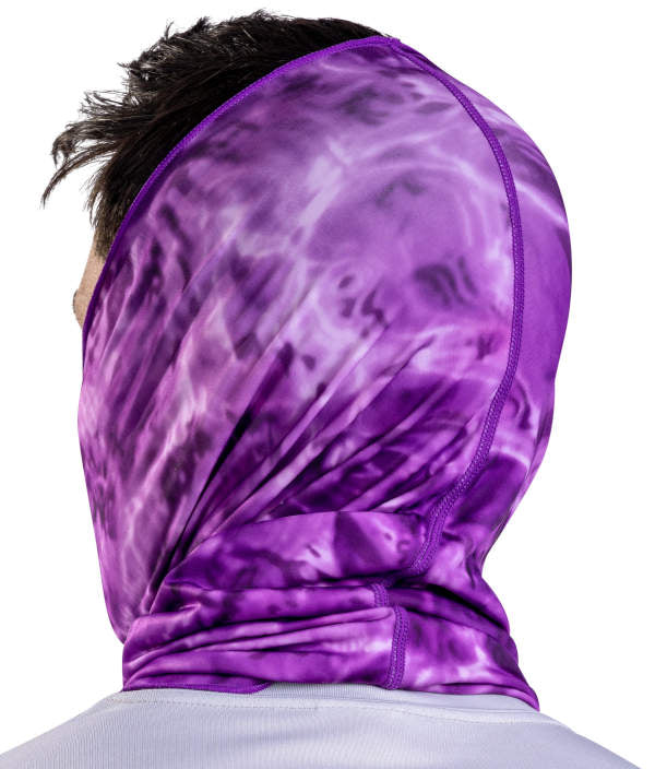 UPF 50+ Camo Tube Gaiter Face Mask for Men - Sun Protection Neck Gaiter with Aqua Design - Perfect for Hiking, Cycling & Outdoor Activities