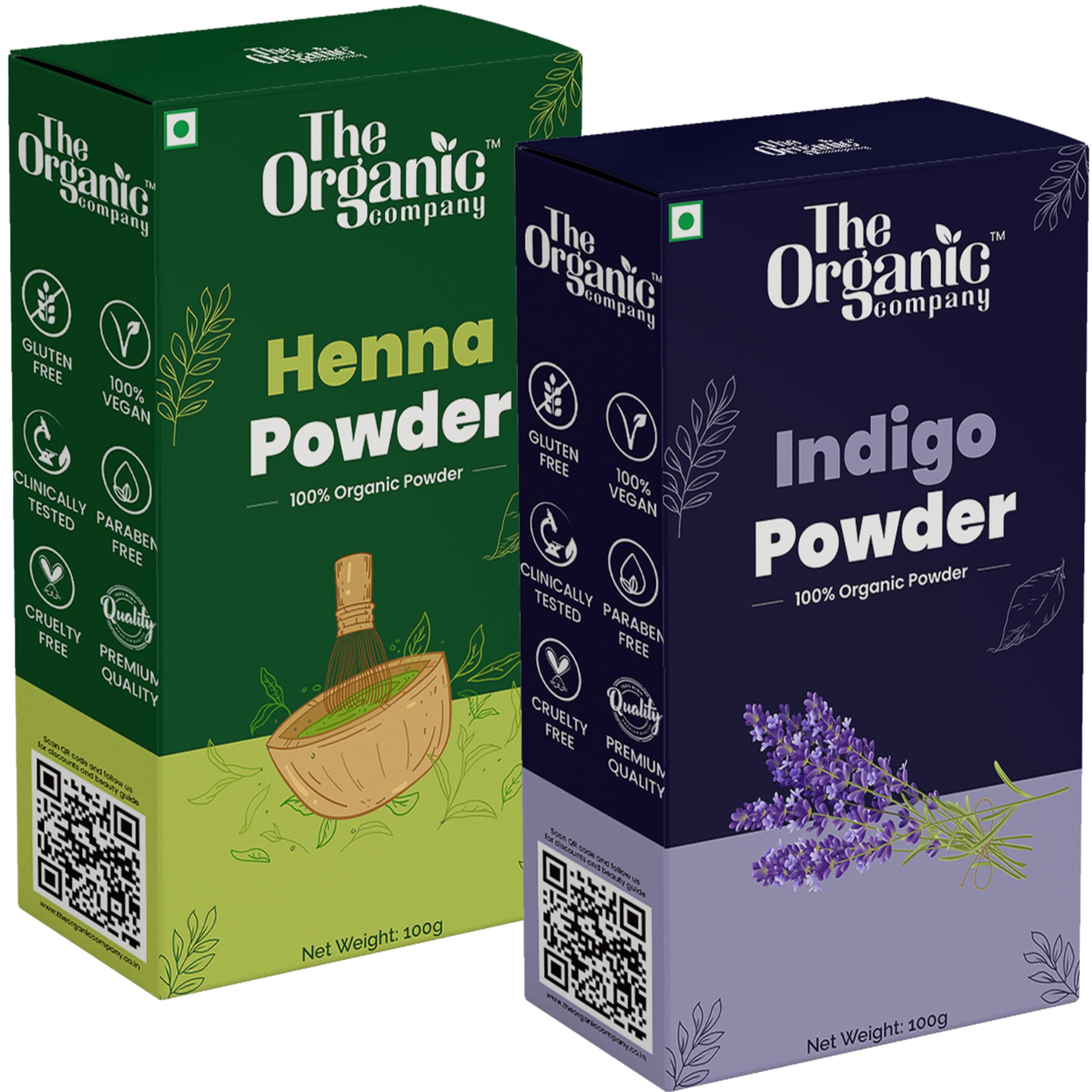 Organic Indigo Henna Powder for Black Hair Dye - Natural Herbal Hair Color for Men & Women | Promotes Hair Growth & Scalp Health | Indigofera Tinctoria | Perfect for DIY Hair Coloring, Gray Coverage & Ayurvedic Hair Care