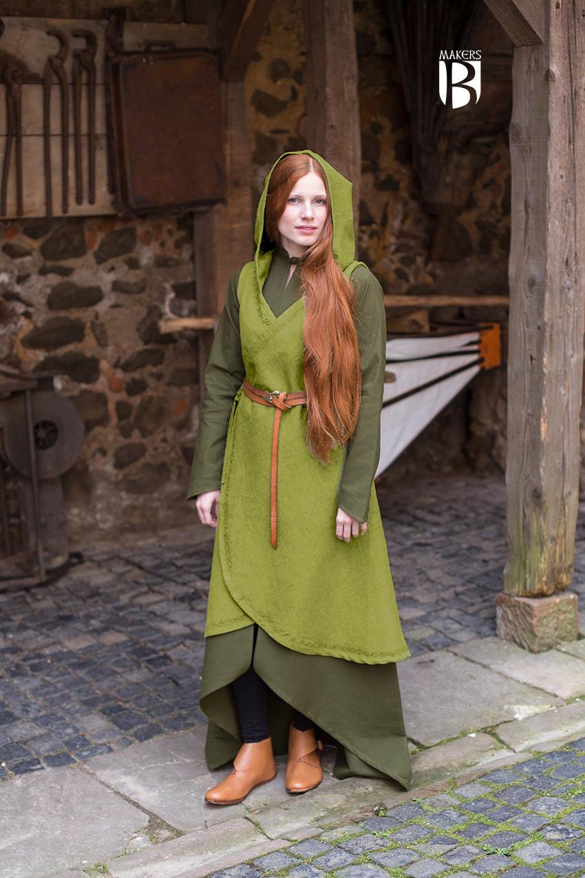 Dala Linden Green Wrap Dress for Women - Flattering & Stylish Summer Dress for Casual, Office & Date Night Outfits