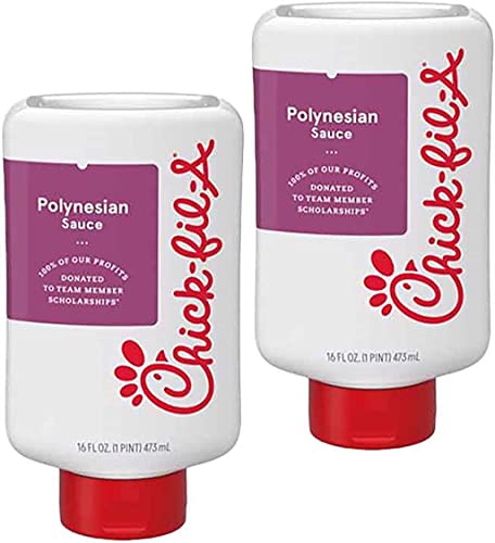 Chick-Fil-A Sauce - Original or Polynesian Flavor, 2-Pack 16 oz. Bottles | Perfect for Burgers, Nuggets & Fries | Fast Food Lovers' Must-Have Condiment