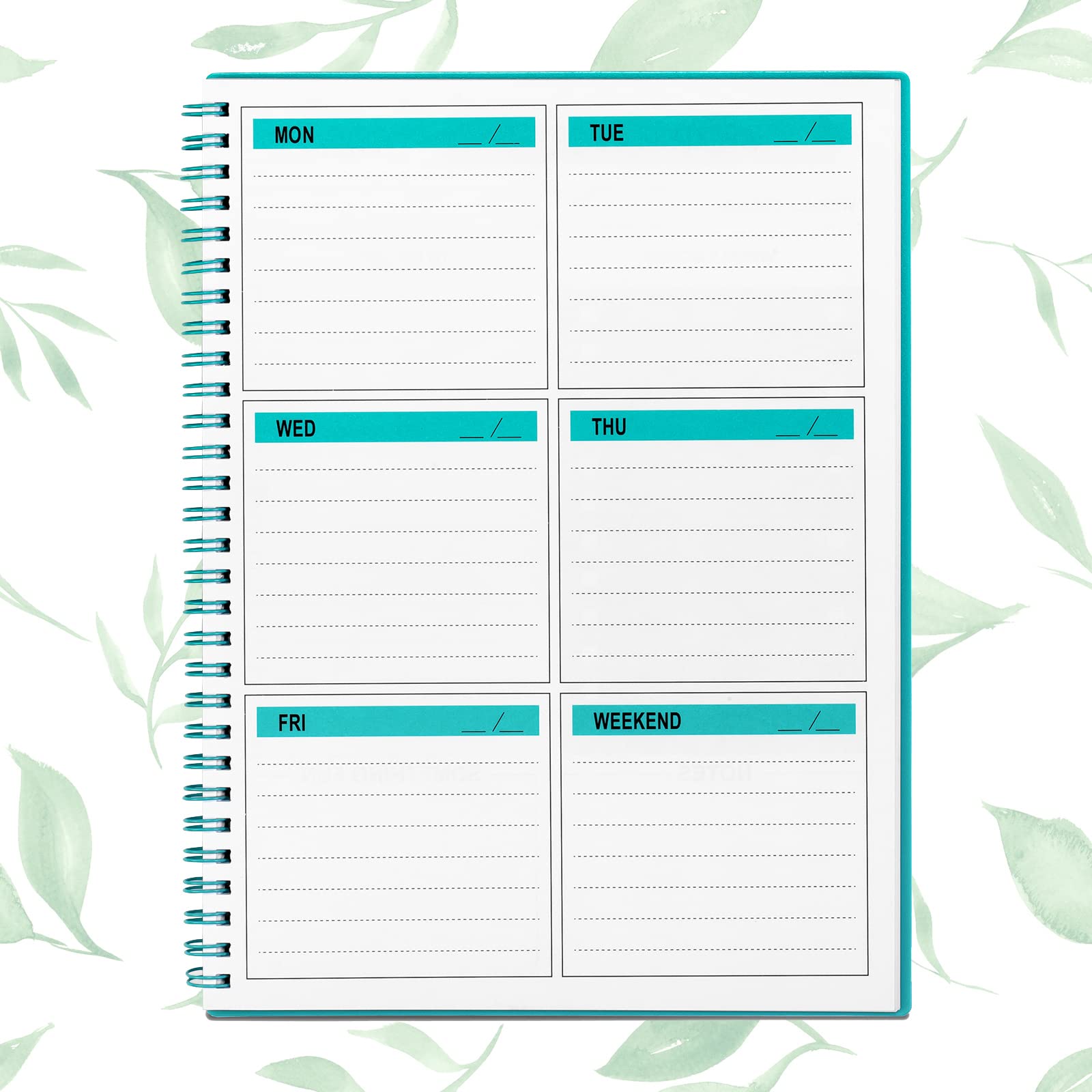 Cheneyboo Undated Weekly Planner - 52 Weeks To-Do List Notebook, 5.2
