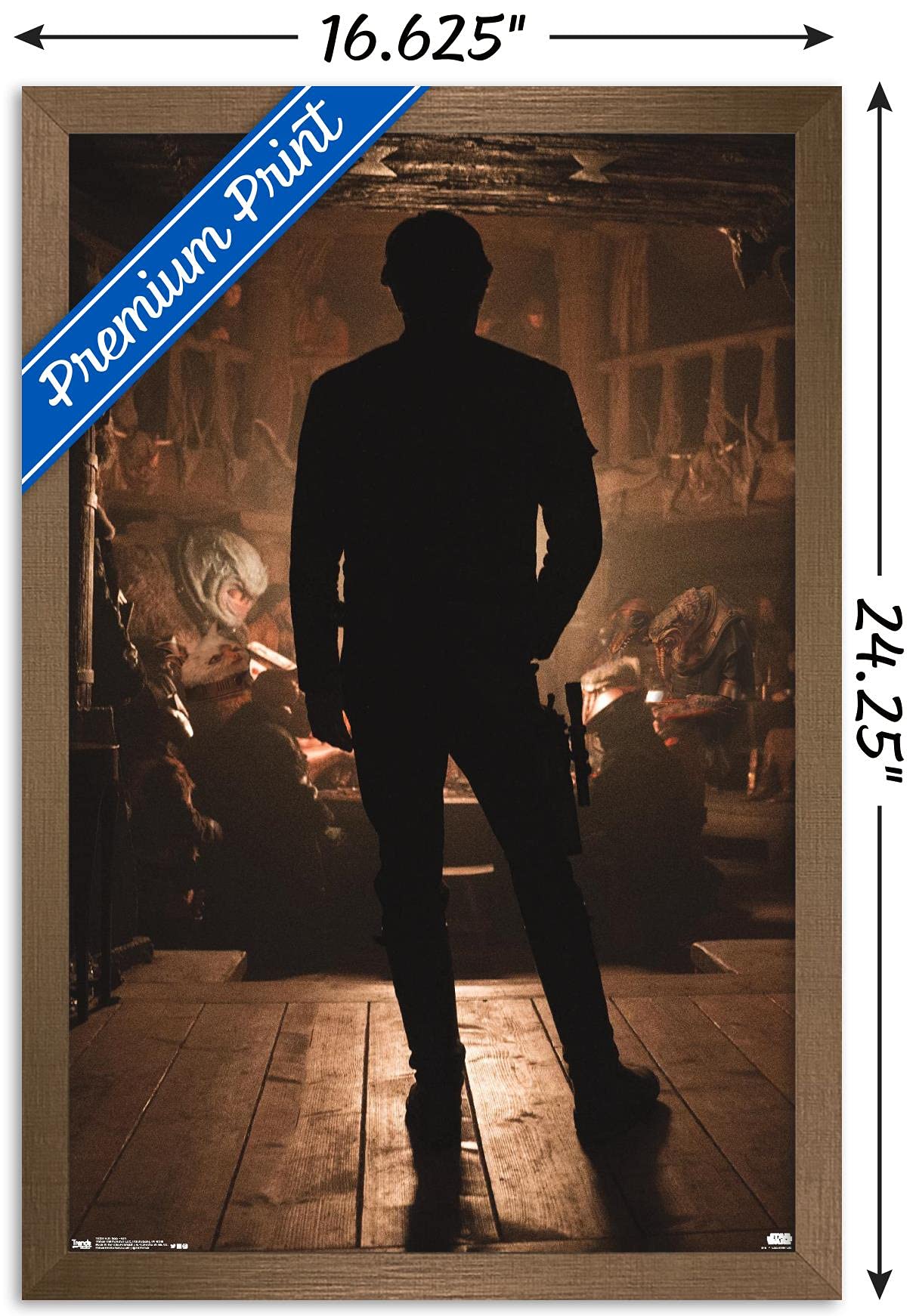 Trends International Star Wars: Solo - Han Solo Movie Poster Wall Art, 22.4