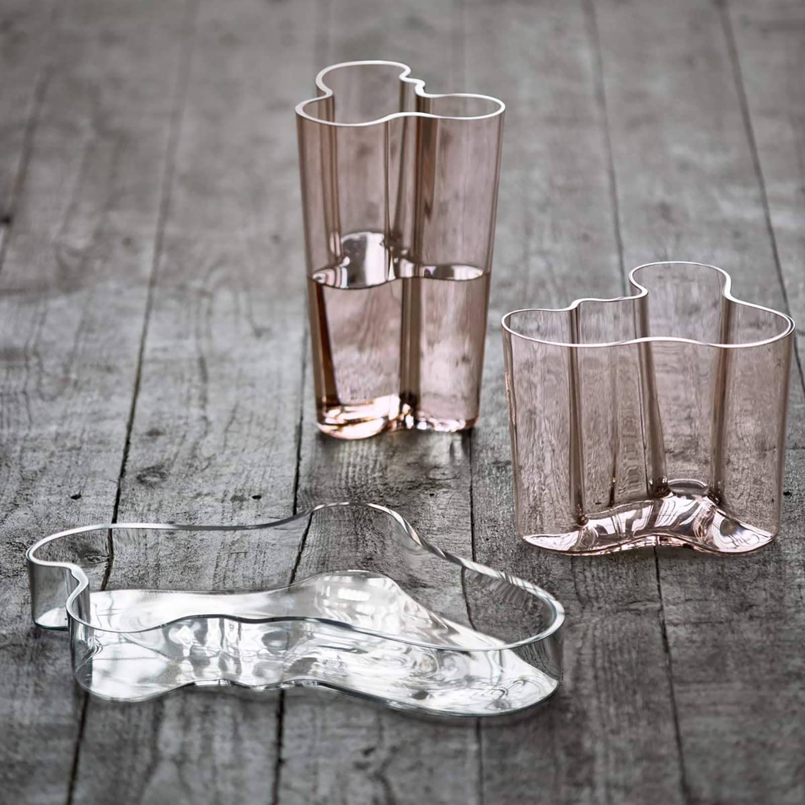 Iittala 1051431 Alvar Aalto Collection Crystal Glass Vase - Elegant Linen Finish for Home Decor, Wedding Centerpiece & Scandinavian Style Interior Design