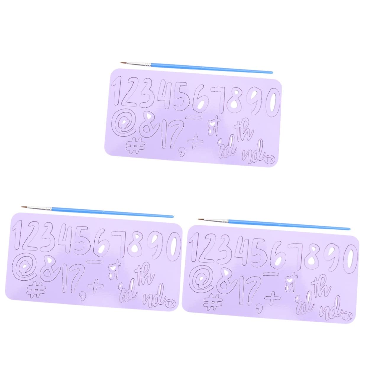 HANABASS 3-Piece Cake Decorating Mold Set - Chocolate Candy Molds, Biscuit Stencils for Baking, Airbrush Art Supplies - Perfect for DIY Cake Decorating, Wedding Cakes, Birthday Parties & Dessert Making