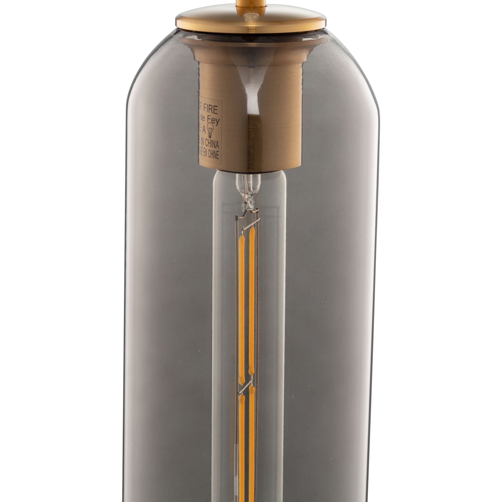 CARRO HOME Hydra Cylinder Glass Pendant Light - Modern Hanging Fixture for Kitchen Island, Dining Room & Bedroom Lighting