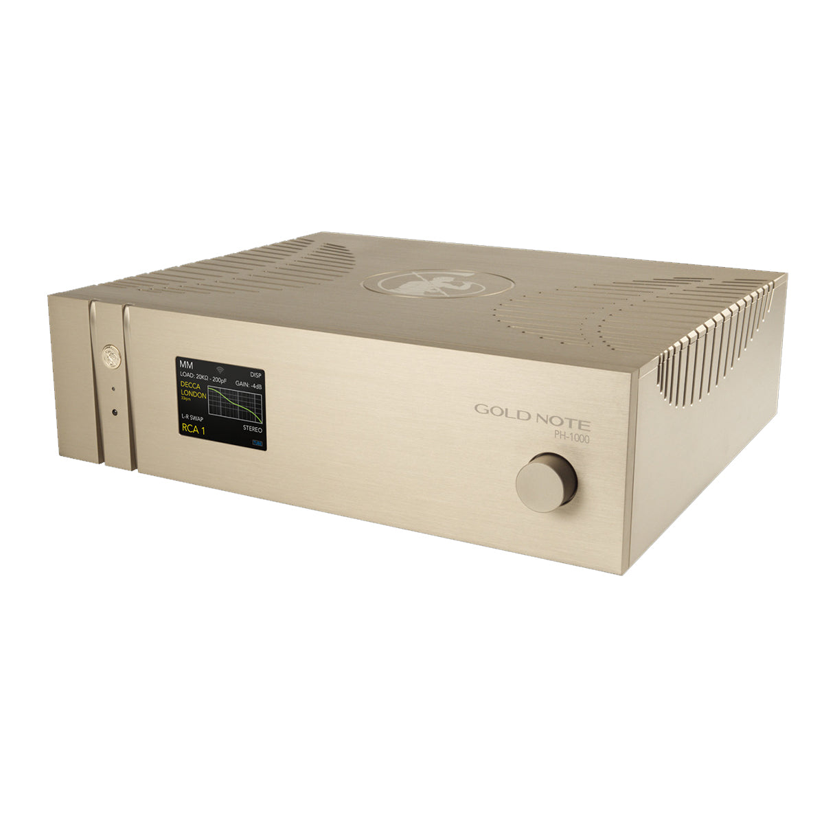 Gold Note PH-1000 High-End Phono Preamplifier for Vinyl Records - Audiophile Grade Tube Preamplifier for Turntables - Perfect for Home Audio Systems & Music Studios
