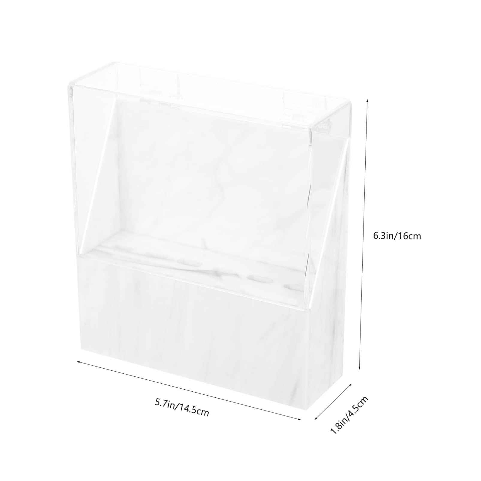 Professional Acrylic Salon Tweezers Storage Rack - White Lash Holder with Cover for M/Lash Tweezers, Eyelash Extensions & False Eyelashes | Perfect for Salon Organization, Beauty Display & Home Makeup Storage
