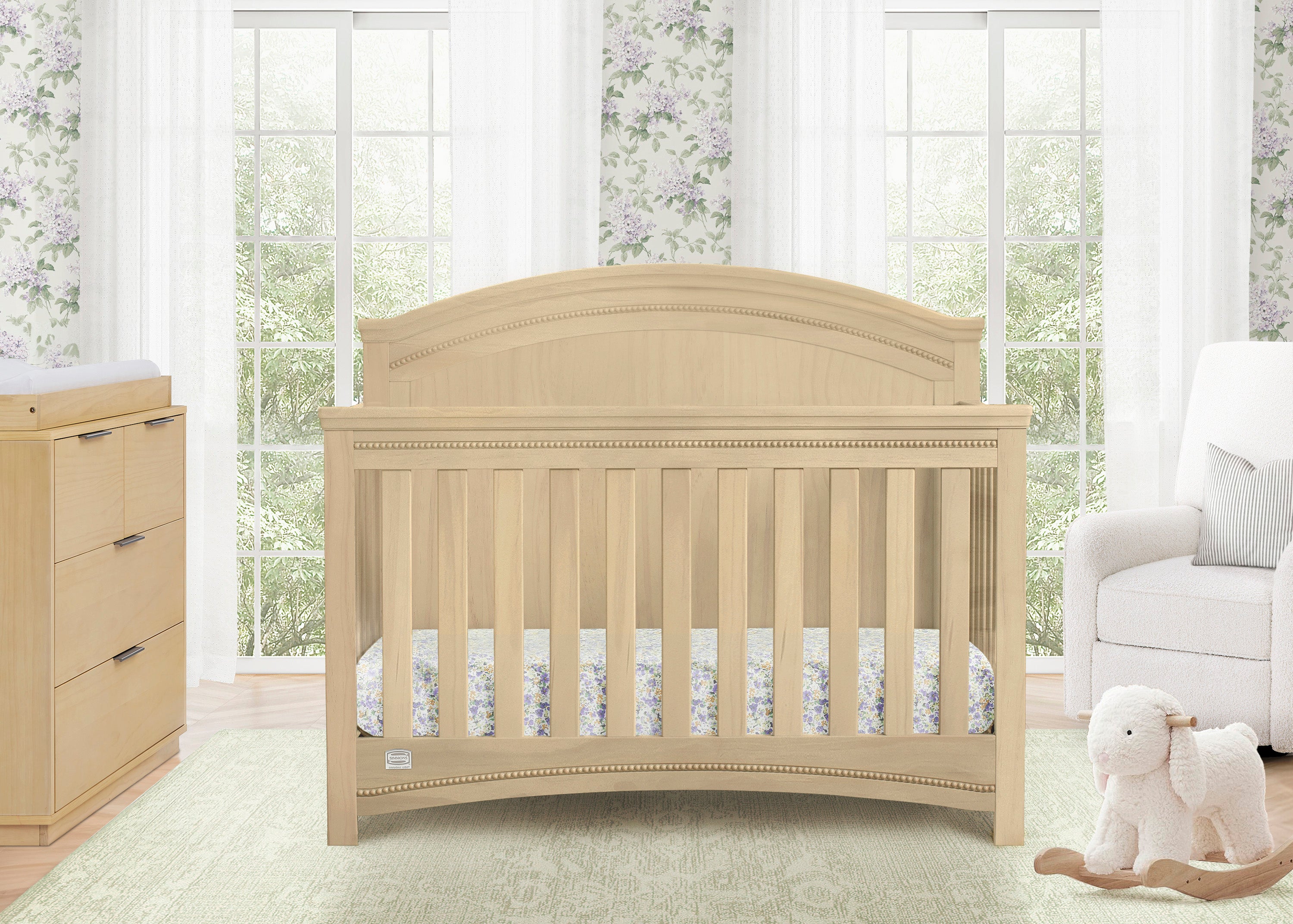 Emma Crib 'N' More - Convertible Baby Crib with 3-in-1 Design for Nursery, Toddler Bed & Daybed | Perfect for Newborns to Toddlers | Safe & Stylish Nursery Furniture for Modern Homes