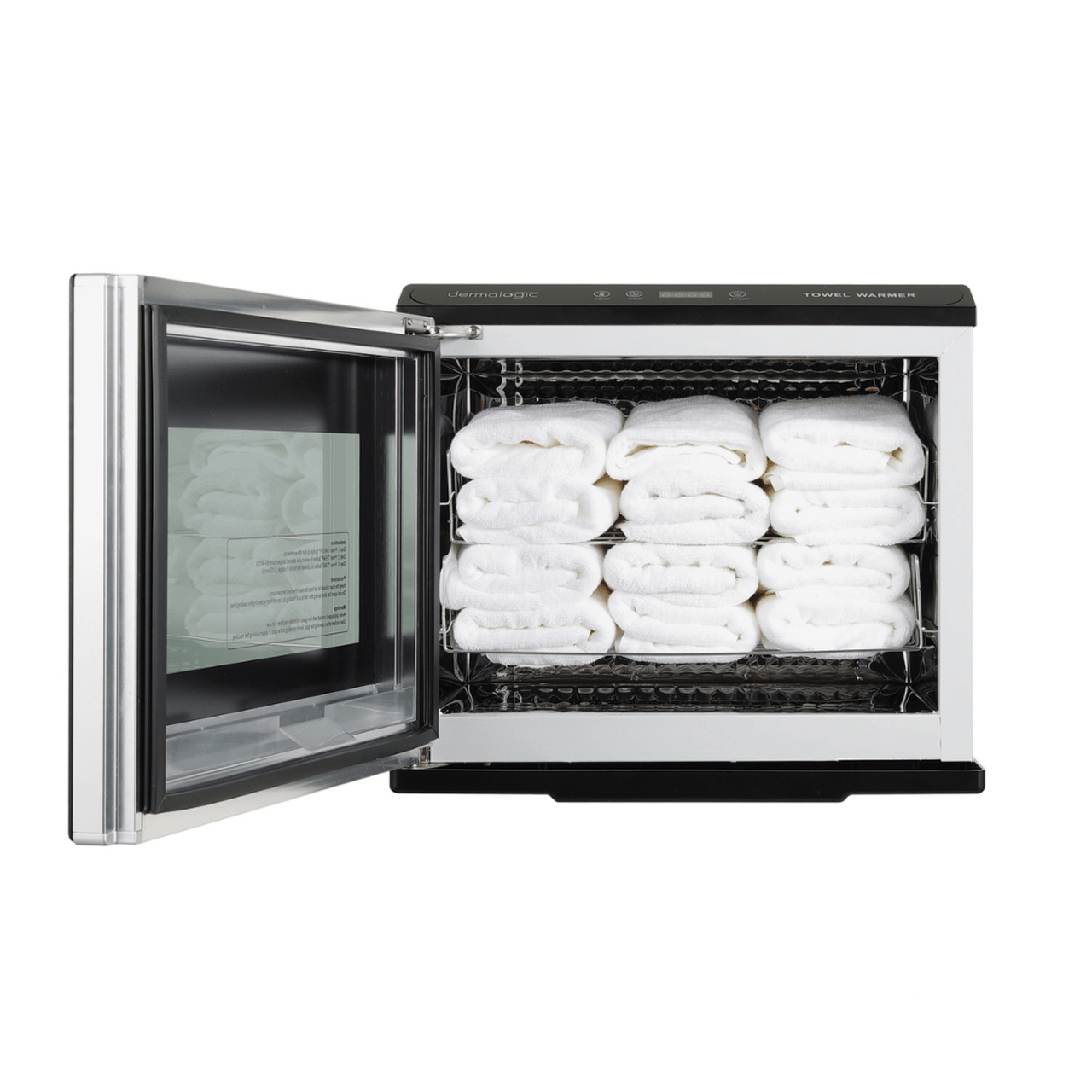 DEMALOGIC 30L Towel Warmer with Glass Door - Premium Bathroom Luxury for Spa, Hotel & Home Use - Fast Heating Electric Cabinet for Fluffy Towels & Robes