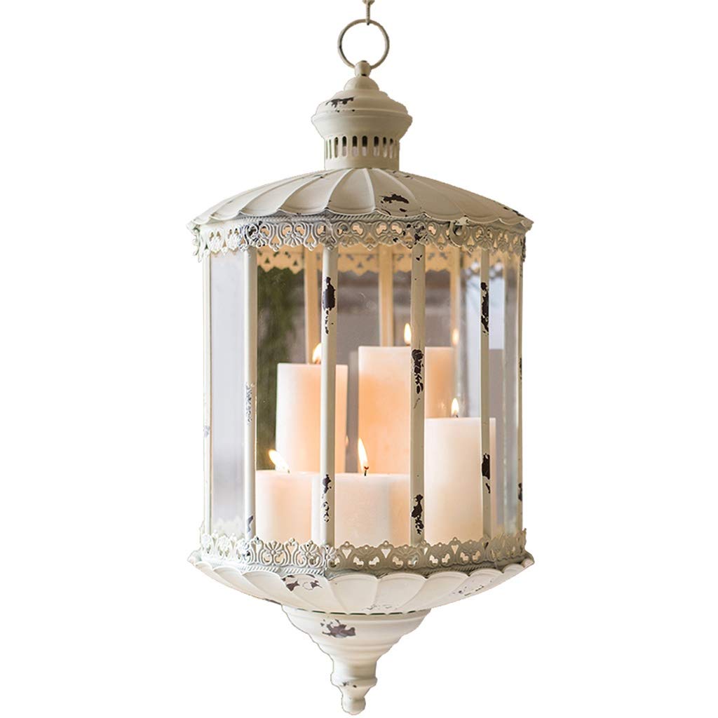 Vintage Hanging Metal Candle Holder - Elegant Window Decor for Weddings, Christmas & Family Parties | Perfect for Romantic Dinners, Holiday Decor & Home Ambiance