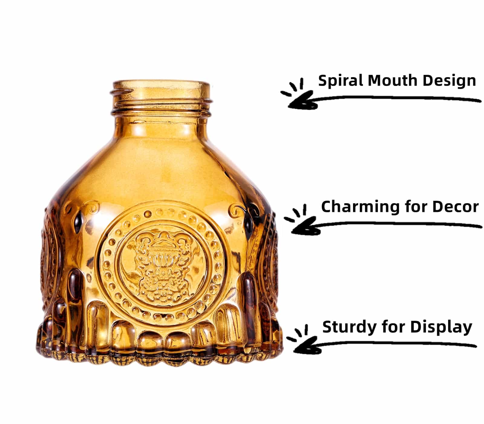6 Pack Glass Bud Vases - Small Flower Vases for Floral Arrangements, Rustic Decorative Centerpieces for Home, Living Room, Office, Wedding & Events (Brown) - Perfect for Table Decor, Gift Wrapping & DIY Crafts