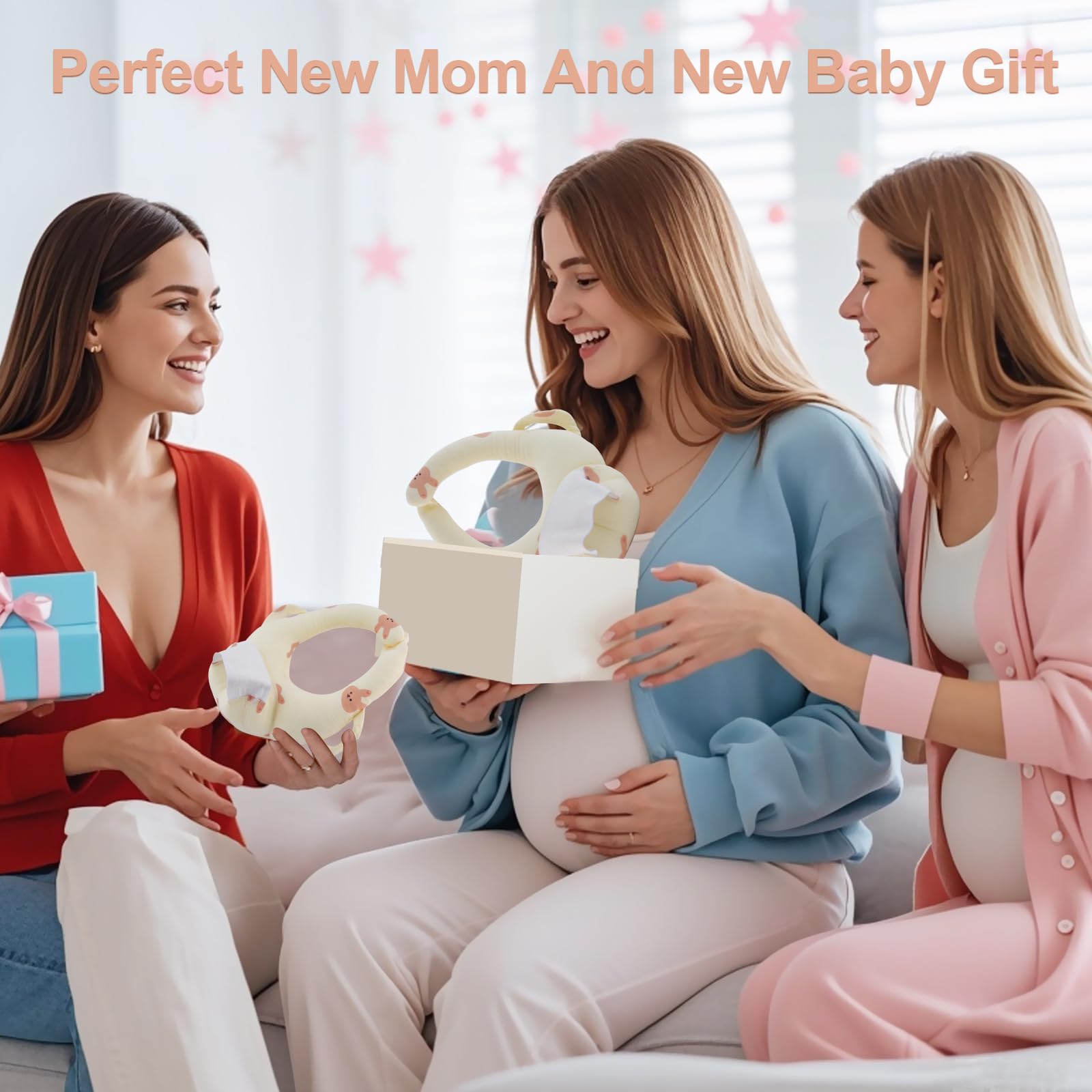Best Baby Bottle Holder for Hands-Free Feeding - Adjustable Nursing Pillow for Newborns & Twins | Soft Fuzzy Feeder for Self-Feeding | Essential Baby Gift for Home, Travel & Daycare