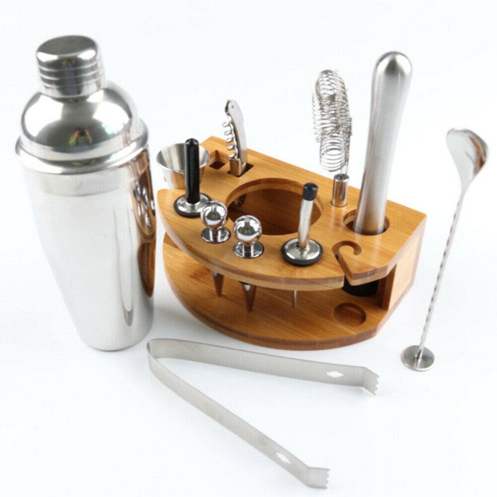 12Pcs Professional Bartender Kit - Stainless Steel Cocktail Shaker Set with Bar Accessories | Complete Mixology Tools for Home Bars, Parties & Cocktail Making | Perfect Gift for Bartenders & Cocktail Enthusiasts