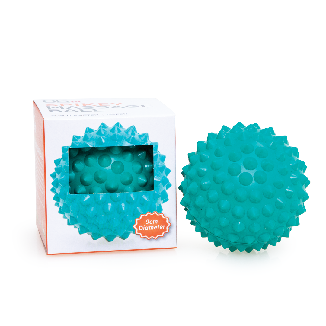 66Fit Spikey Massage Ball 9cm - Deep Tissue Muscle Relief, Trigger Point Therapy, Myofascial Release for Athletes & Recovery - Perfect for Back, Neck, Shoulder & Foot Pain Relief