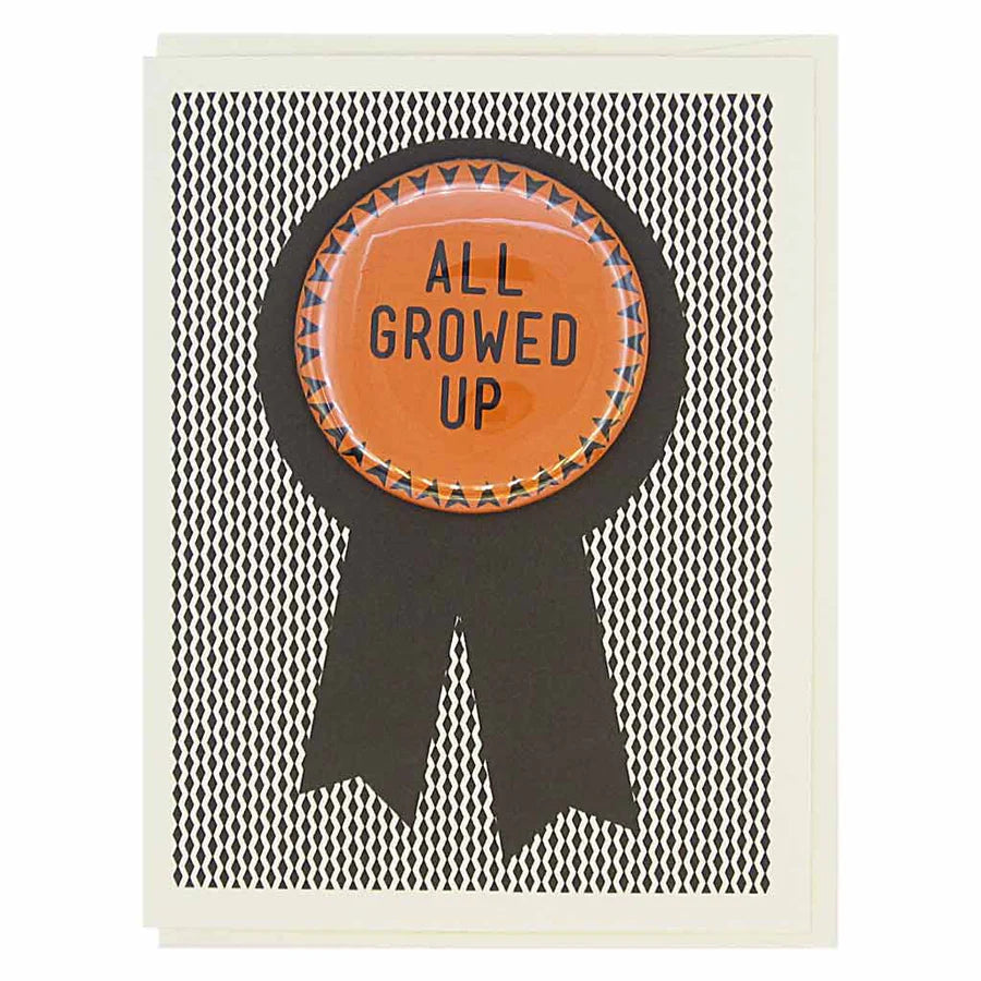 Funny All Grown Up Birthday Card for Adults - Perfect for Milestone Birthdays & Humorous Celebrations