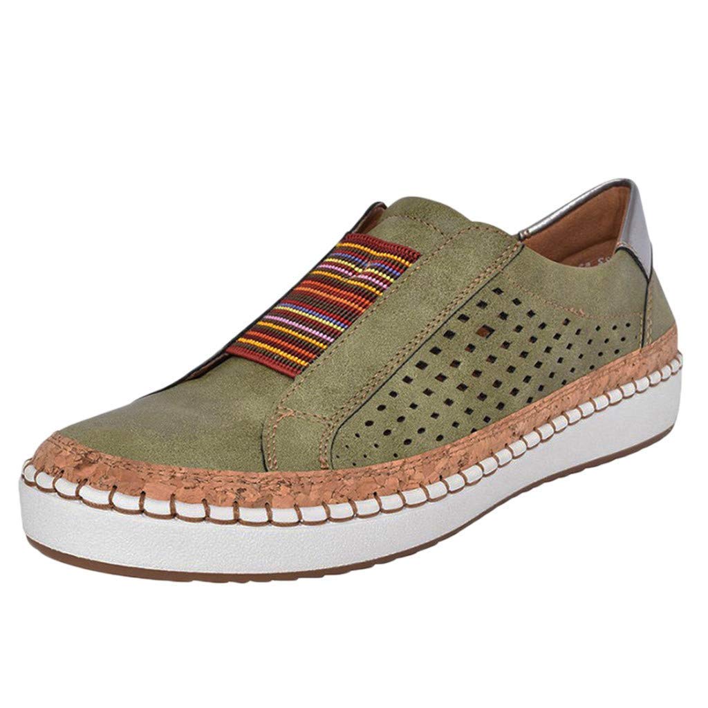 **JITUUE Women's Slip-On Sneakers - Breathable Mesh Loafers with Platform Sole for Casual Walking & Everyday Comfort | Perfect for Work, Travel & Relaxation**