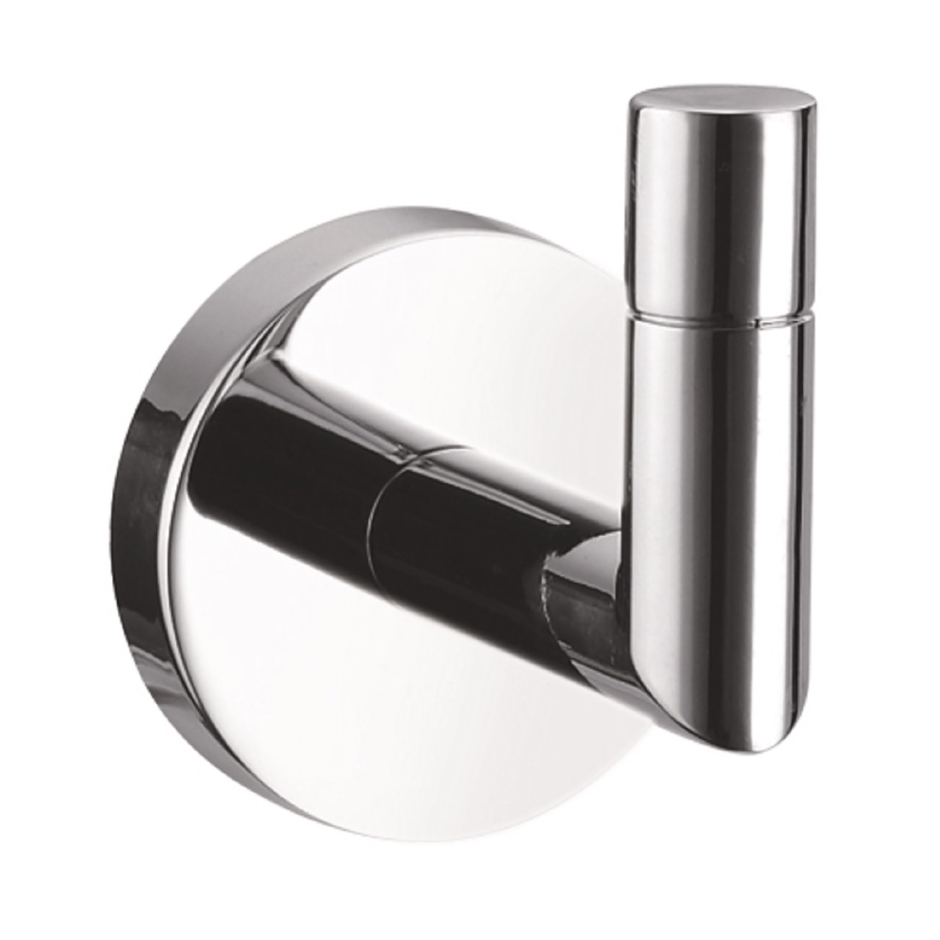 Design House 558288 Graz Wall Mounted Robe Hook - Polished Chrome Finish for Bathroom, Bedroom, Closet, Kitchen & Office Organization | Perfect for Towels, Robes, Hats & Coat Hanging