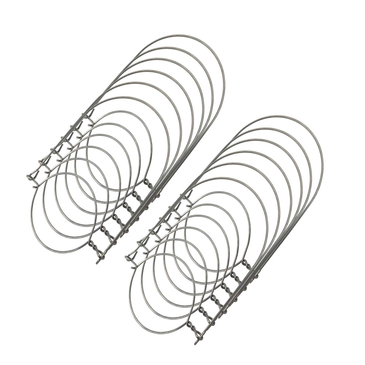 12 Pack Silver Rustproof Stainless Steel Wire Handles for Mason Jars - Wide Mouth Canning Jar Lids with Solar Fairy Hooks - Perfect for Home Canning, DIY Crafts & Outdoor Decor (Handle-Ease)