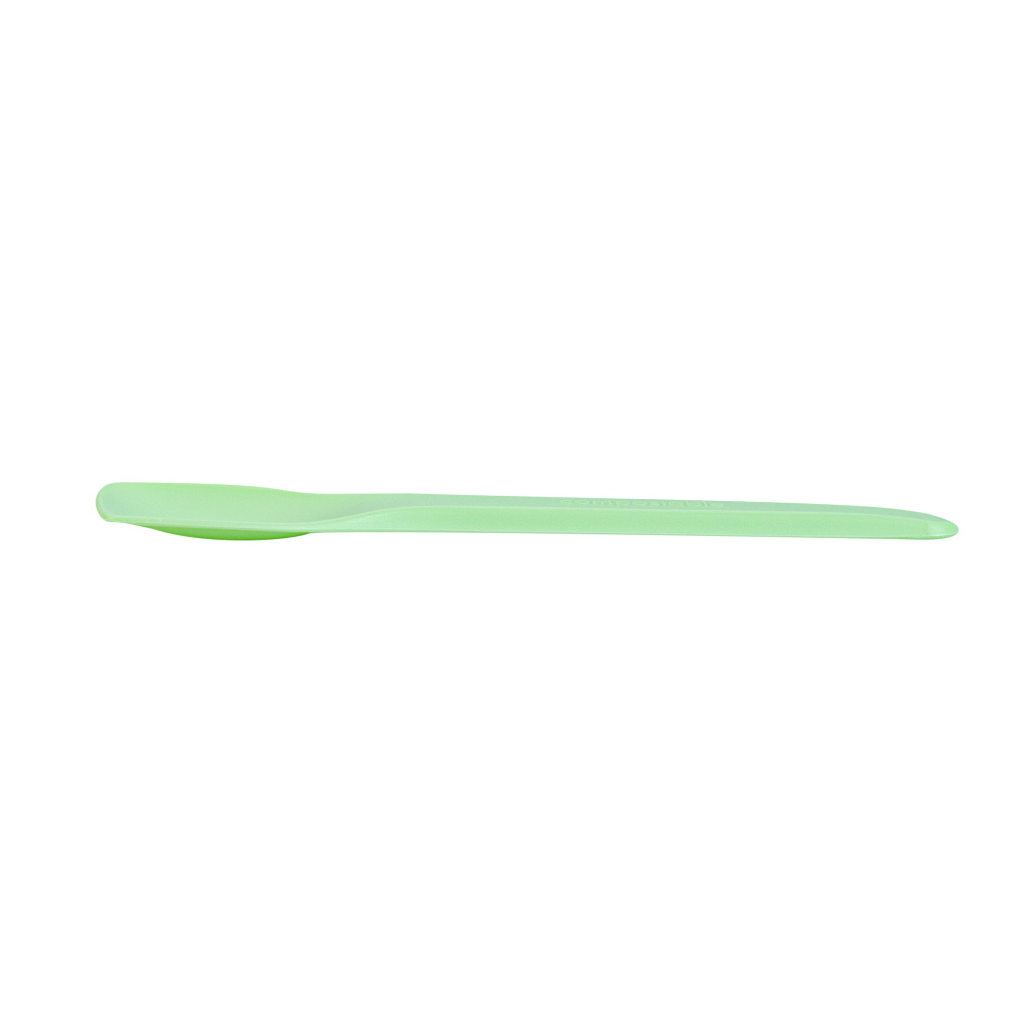 Eco-Friendly Green CPLA Plastic Ice Cream Spoons - Heat Resistant, Compostable, 100-Pack | Perfect for Parties, Dessert Bars & Sustainable Dining