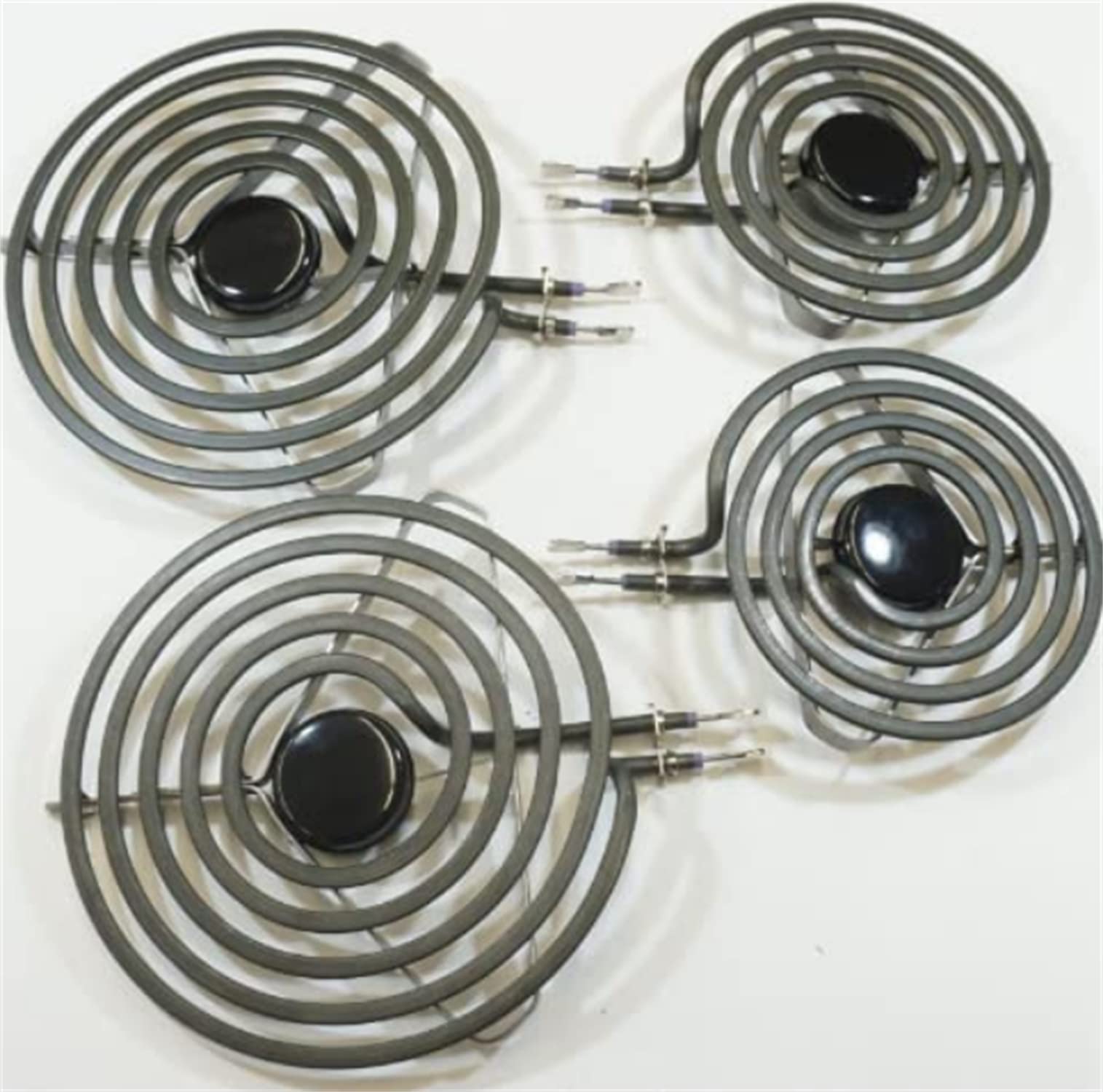 Whirlpool Surface Burner Element Kit - 2 MP15MA & 2 MP21MA Replacement Parts - Compatible with Multiple Stove Models - Perfect for Kitchen Stove Repair & Maintenance