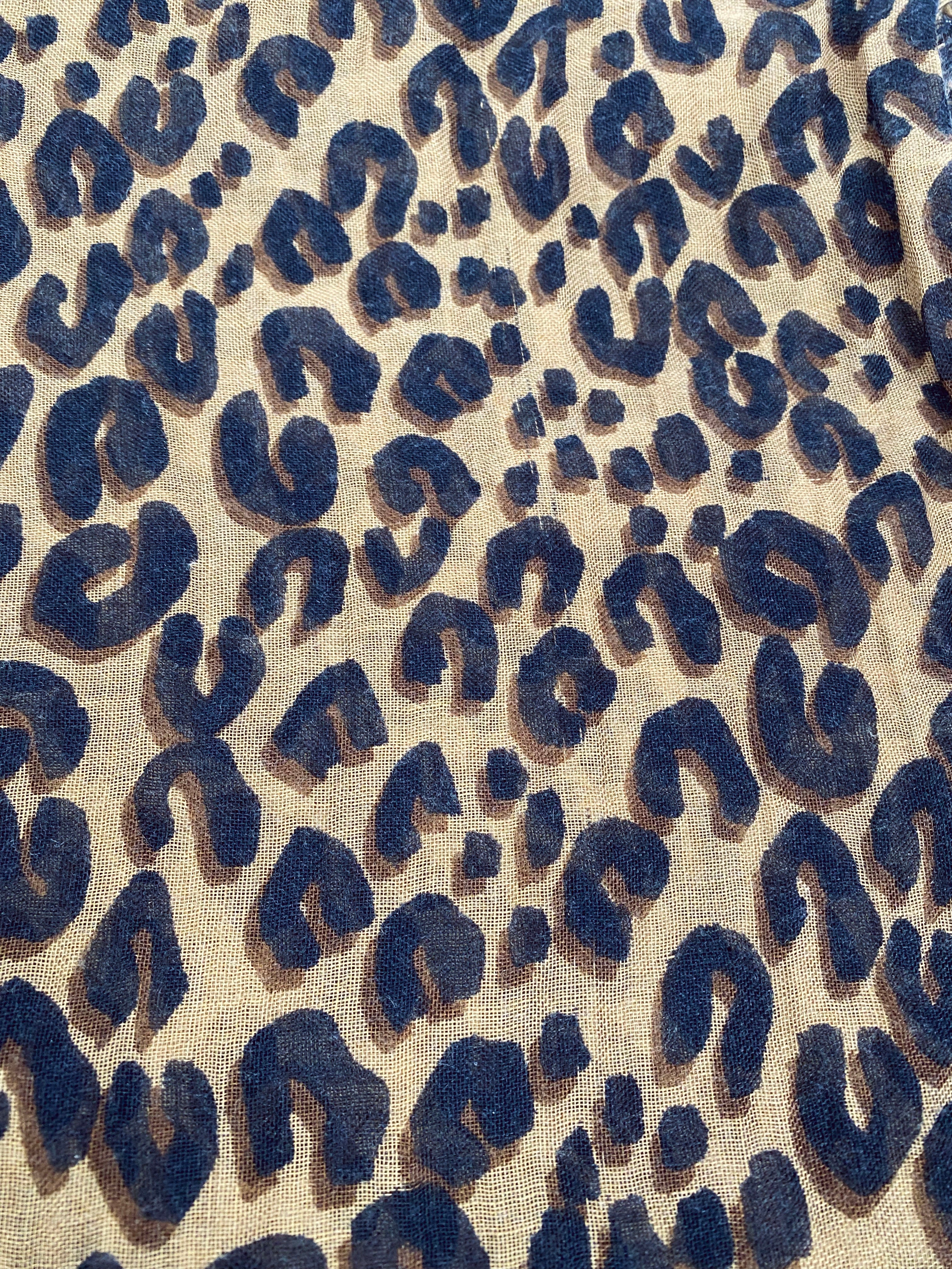 Authentic Louis Vuitton Leopard Print Stole Scarf - Luxury Cashmere Shawl Wrap for Women - Perfect for Parties, Weddings & Winter Fashion Accessories