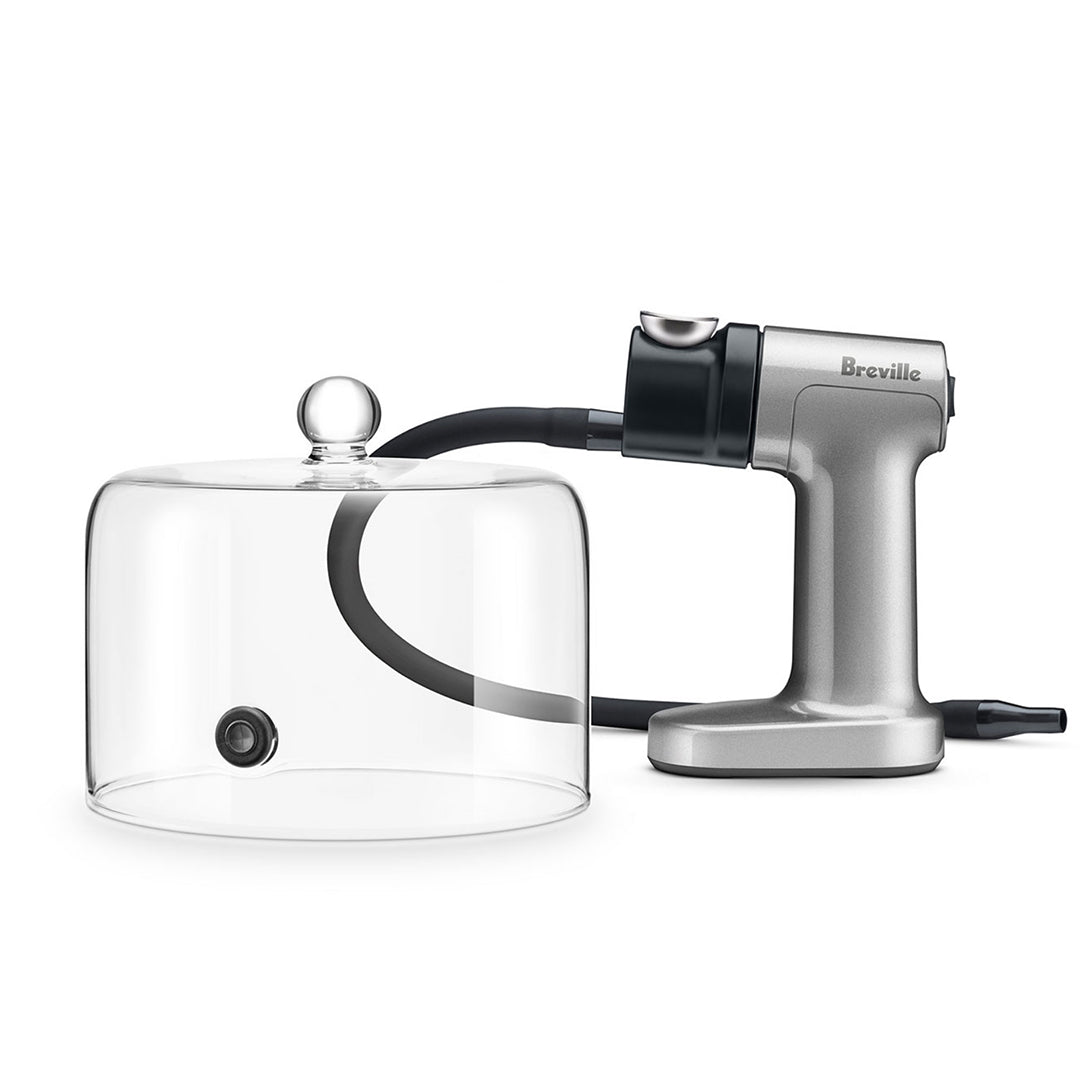Breville the Smoking Gun® and Cloche - Handheld Food Smoker for Cocktails, Desserts & Meats | Perfect for Home Chefs, Bartenders & Culinary Enthusiasts
