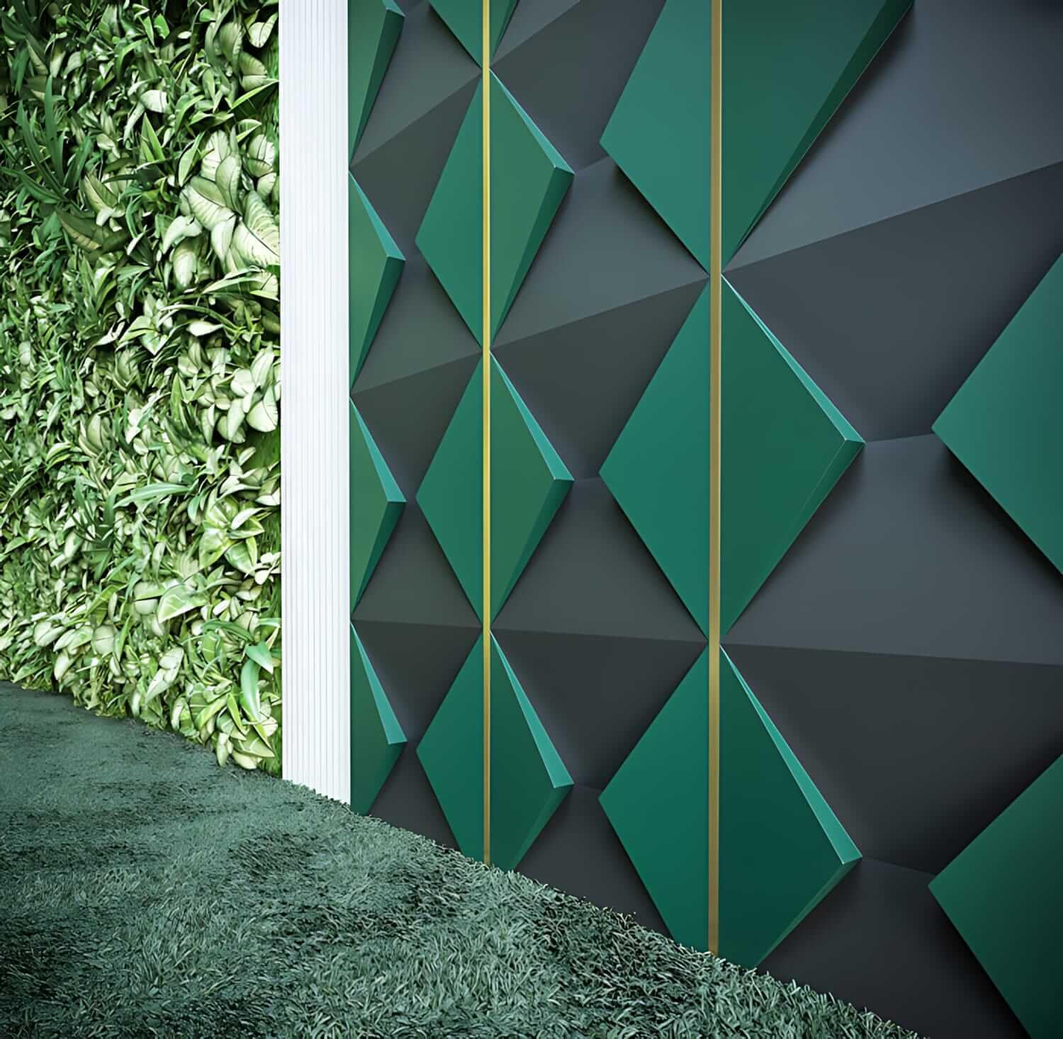 Modern 3D Wall Panel - Orac Decor W106 Envelope (5-Piece Set, 0.55m²) for Home & Office Decor