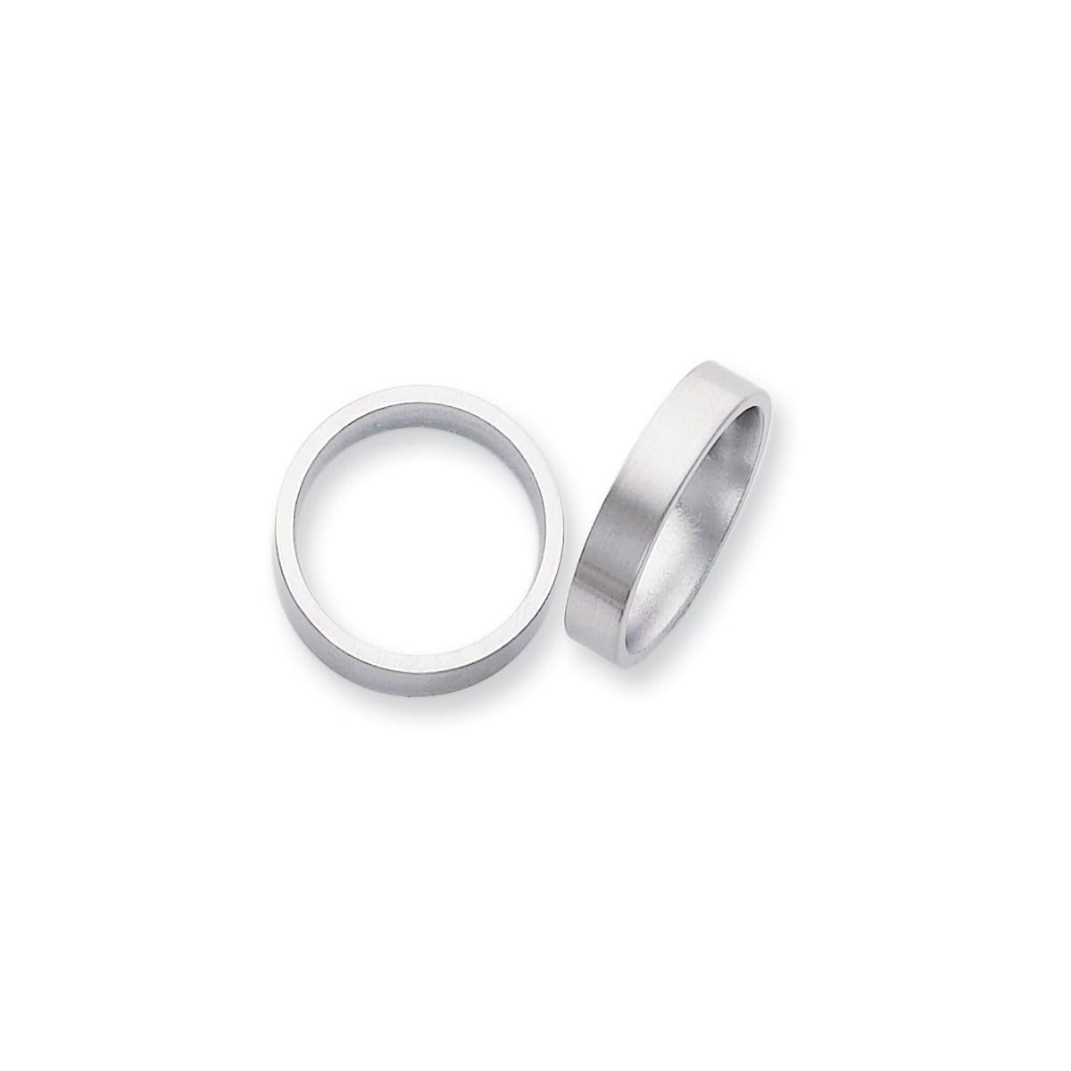 Titanium Flat Brushed Band Ring for Women & Men - Durable Hypoallergenic Wedding Ring, Anniversary Gift - Available in Multiple Sizes (4-13) - Perfect for Everyday Wear, Couples Matching Rings & Special Occasions