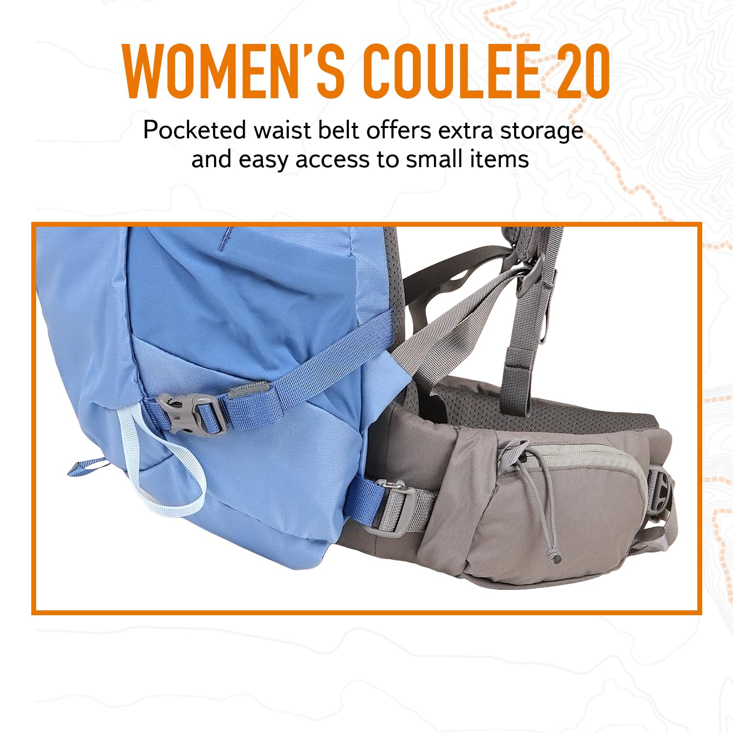Mystery Ranch Women's Coulee 20 Backpack - Lightweight Hiking Daypack 20L, XS/S Size, Atlantic Blue - Perfect for Day Hikes, Travel & Outdoor Adventures