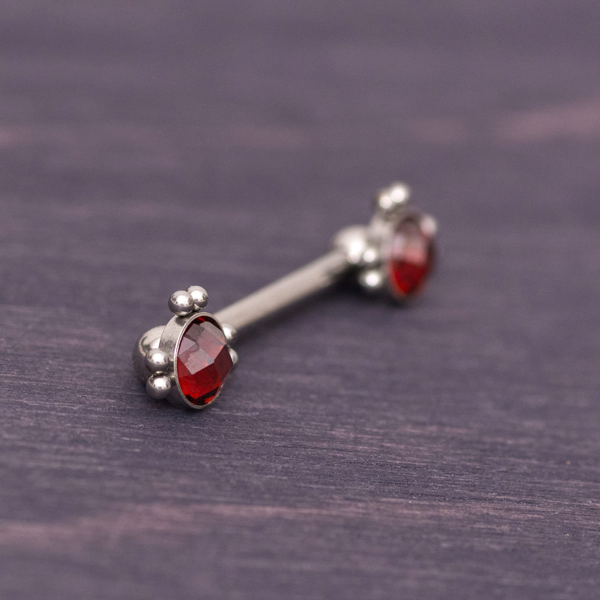 14G 19mm Surgical Steel Nipple Ring with CZ Gem - Hypoallergenic Body Jewelry for Nipple Piercing | Perfect for Everyday Wear, Night Out & Body Piercing Enthusiasts