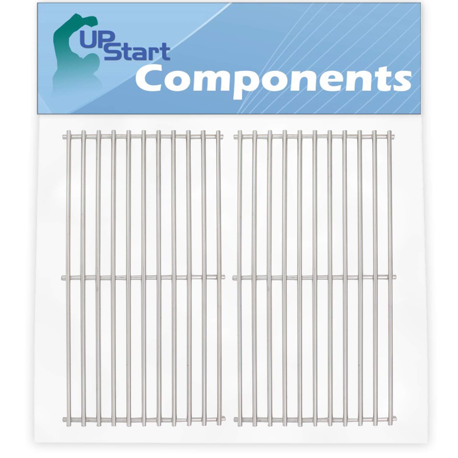 UpStart Components 2-Pack Stainless Steel BBQ Grill Grates Replacement for Charbroil 463230514 - 16 7/8