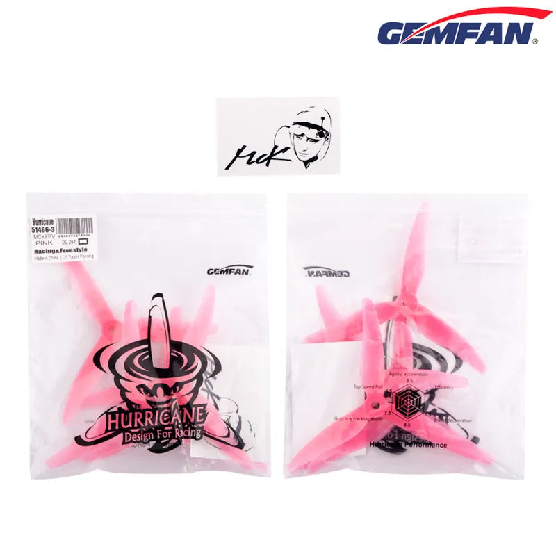 Gemfan Hurricane 51466 Propeller 8-Pack - High Performance Durable Drone Propellers for FPV Racing & Aerial Photography