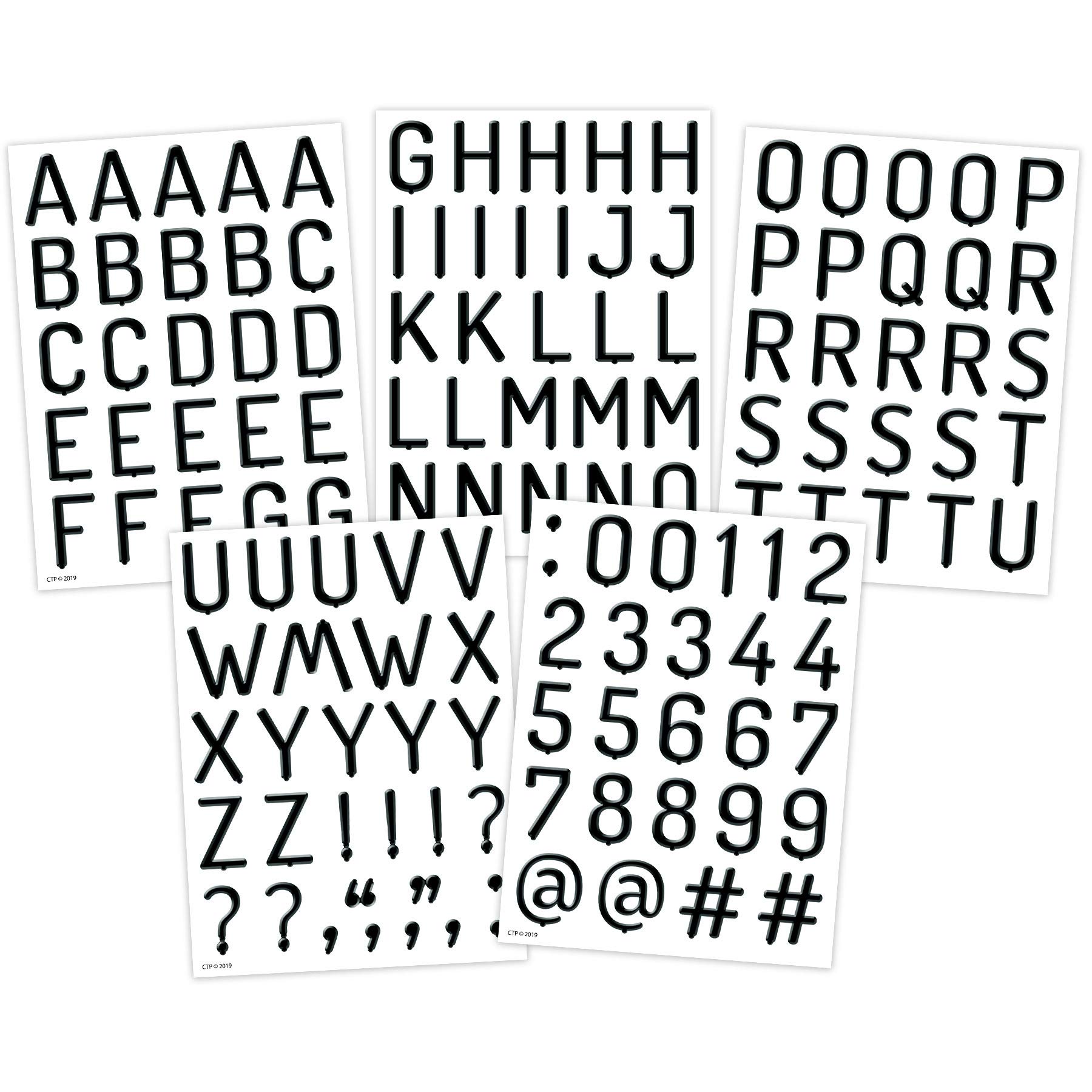 Creative Teaching Press Black Letter Board with 1