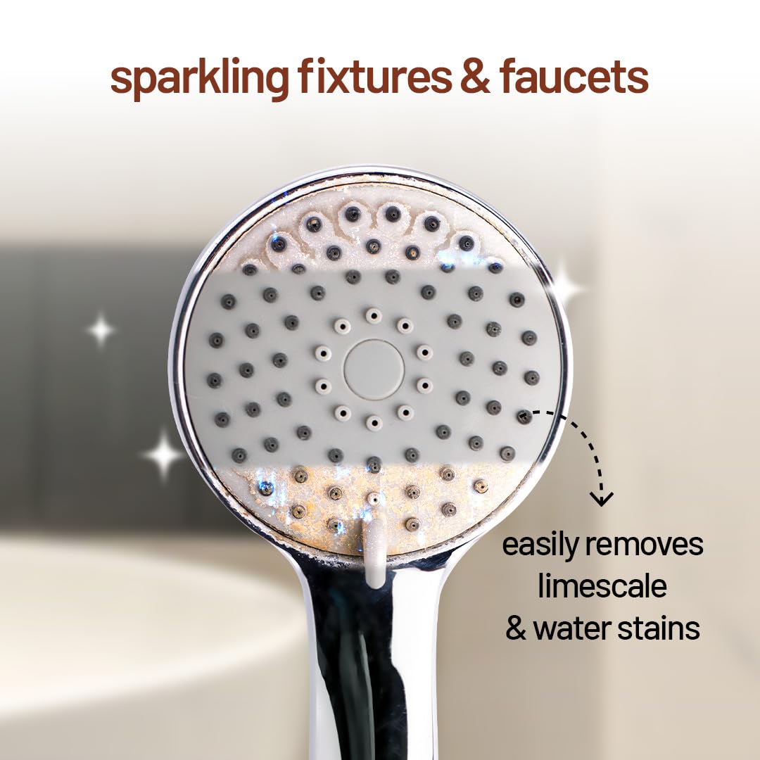**Born Good Tap & Shower Cleaner Concentrate 2L Refill Pack – 1 Pouch (50ml) Makes 500ml | Non-Corrosive, Streak-Free Formula for Sparkling Taps & Faucets | Ideal for Bathroom, Kitchen & Glass Surfaces**