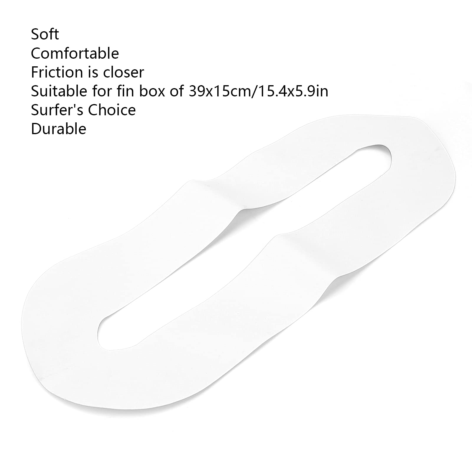 Dilwe PVC Fin Box Sticker 39x15cm (8in) - Waterproof Surfboard Fin Sticker for Inflatable SUP, Stand Up Paddle Board, Surfing - Perfect for Wave Riding, Ocean Adventures & Water Sports